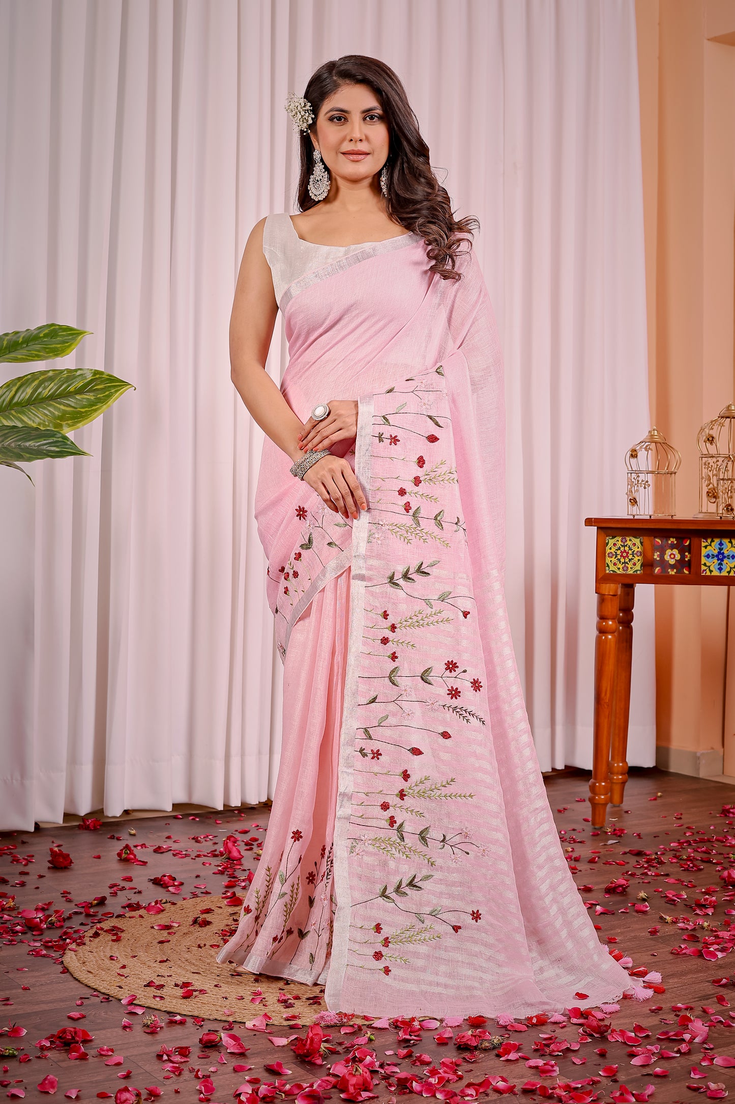 G O D A V A R I || Pure Linen Saree