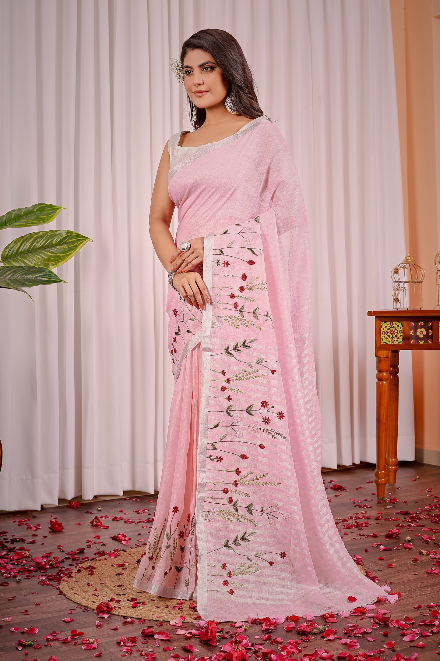 G O D A V A R I || Pure Linen Saree