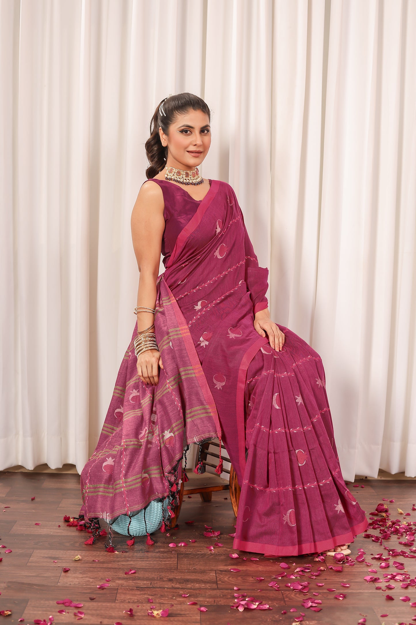 S A N I K A || Handloom Cotton Saree