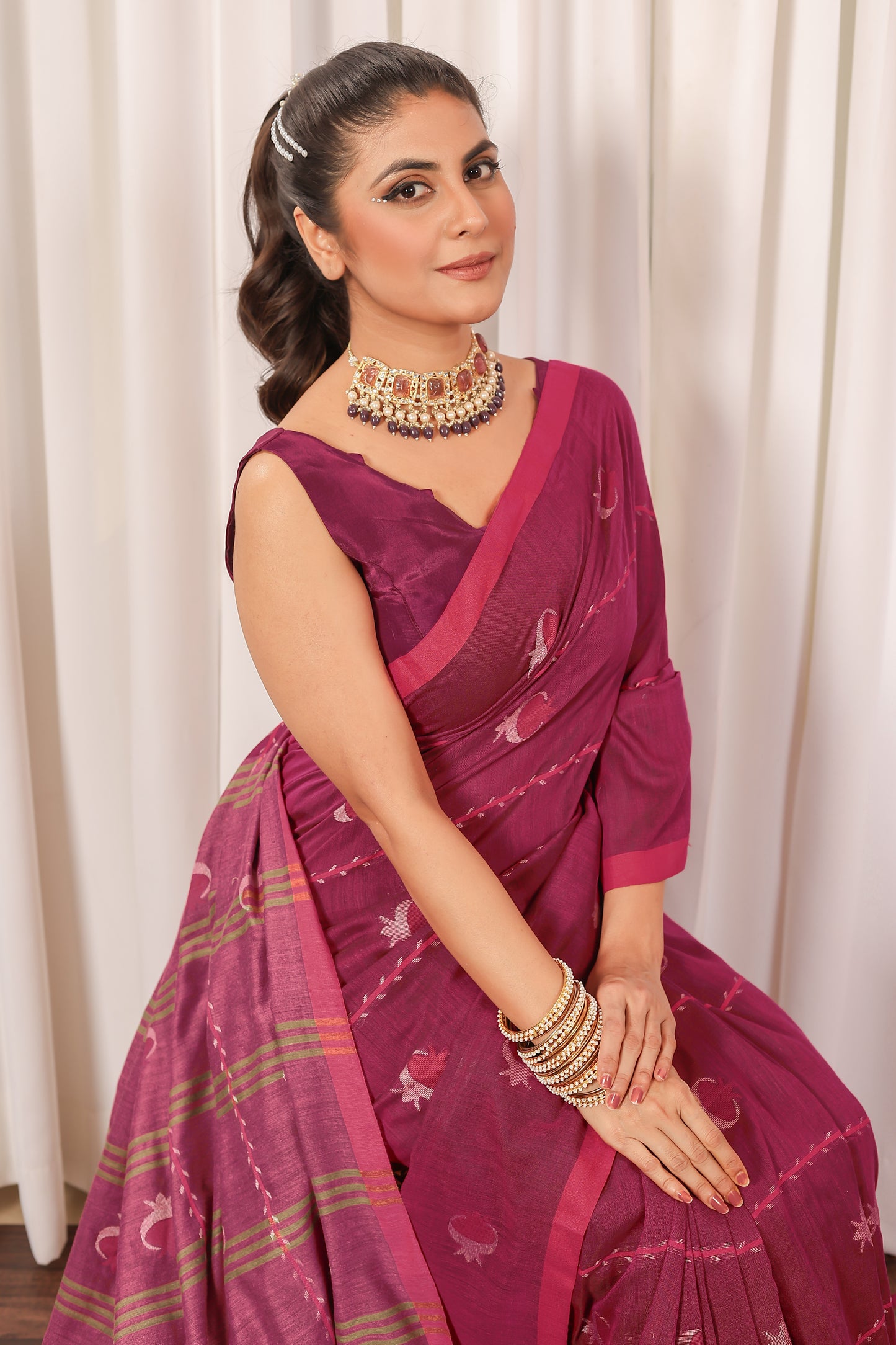 S A N I K A || Handloom Cotton Saree