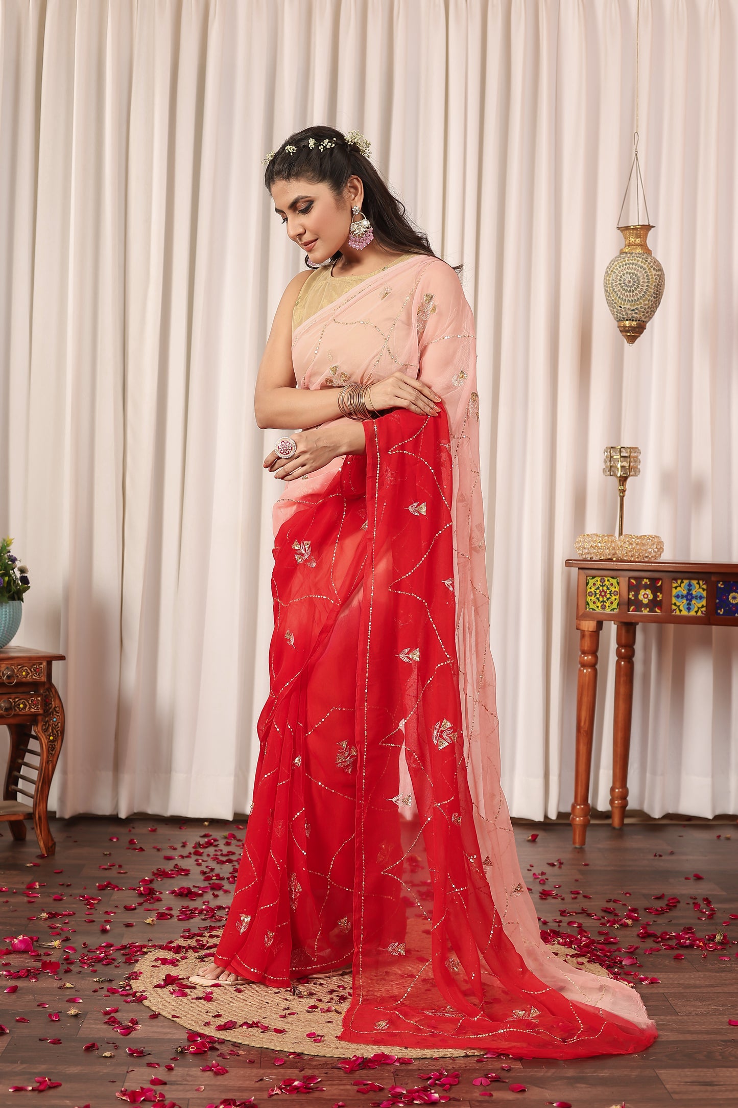 R U H A N I S E E || Pure Chiffon Saree