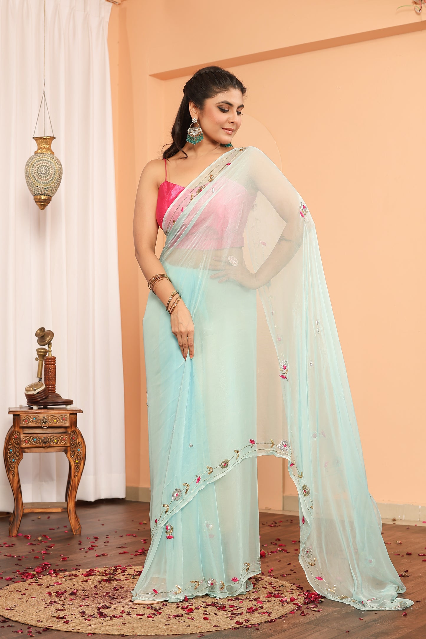 C H A N C H A L || Pure Chiffon Saree