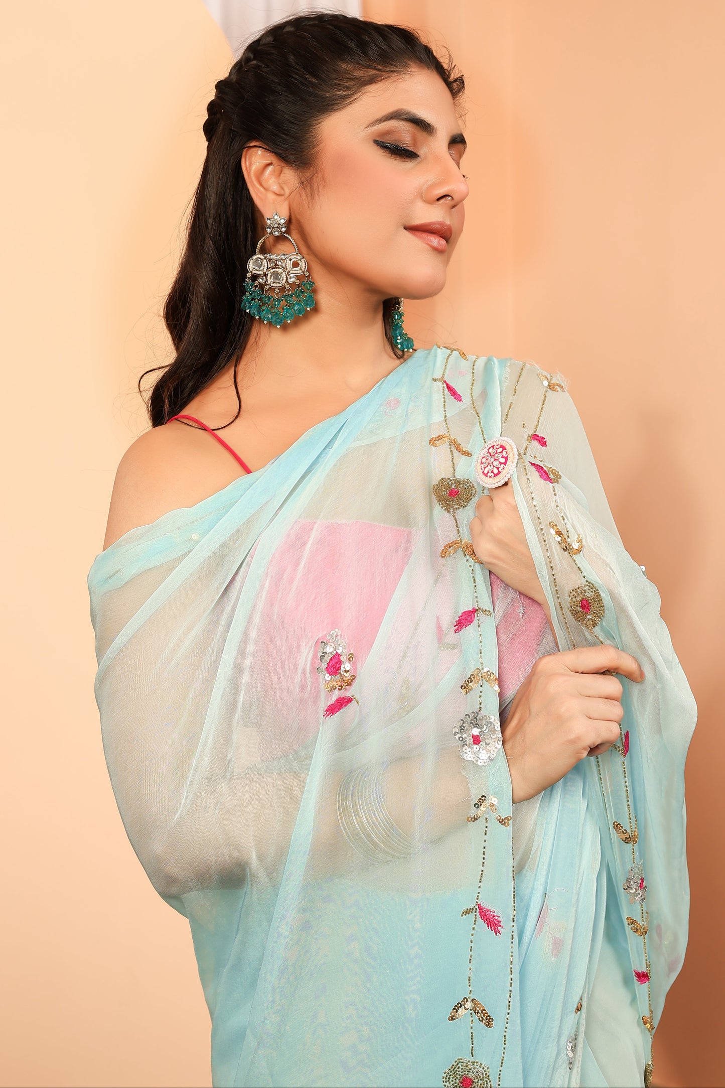 C H A N C H A L || Pure Chiffon Saree