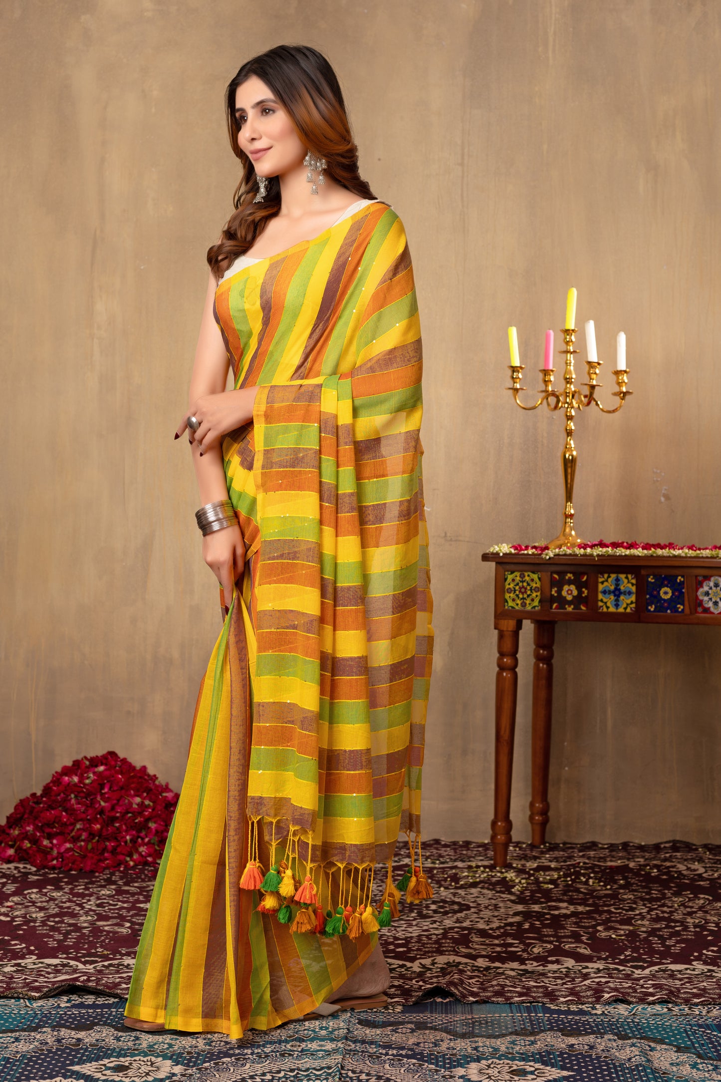 G U L S H A N || Mull Cotton Saree