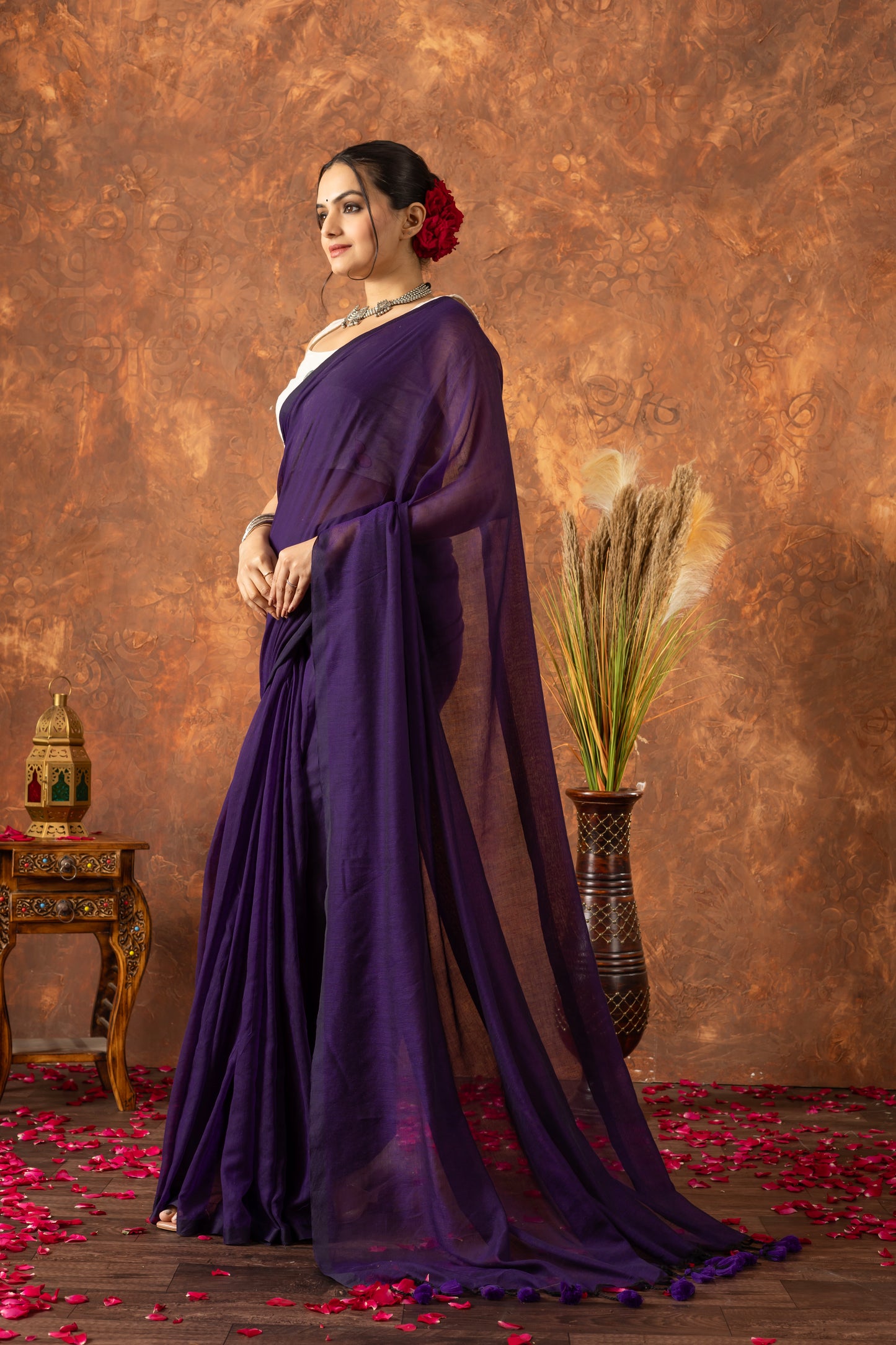 B A I G N E E -A A S M A N || Mull Cotton Saree
