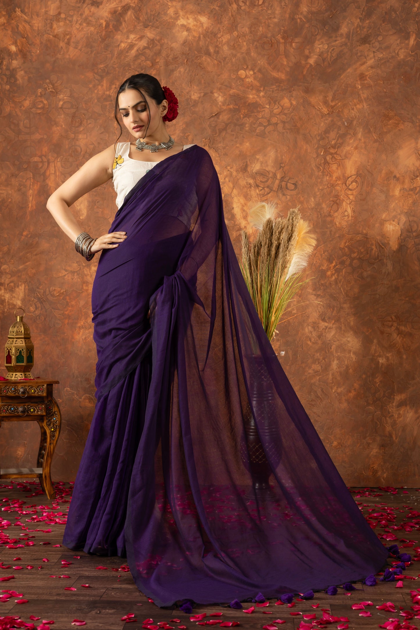 B A I G N E E -A A S M A N || Mull Cotton Saree