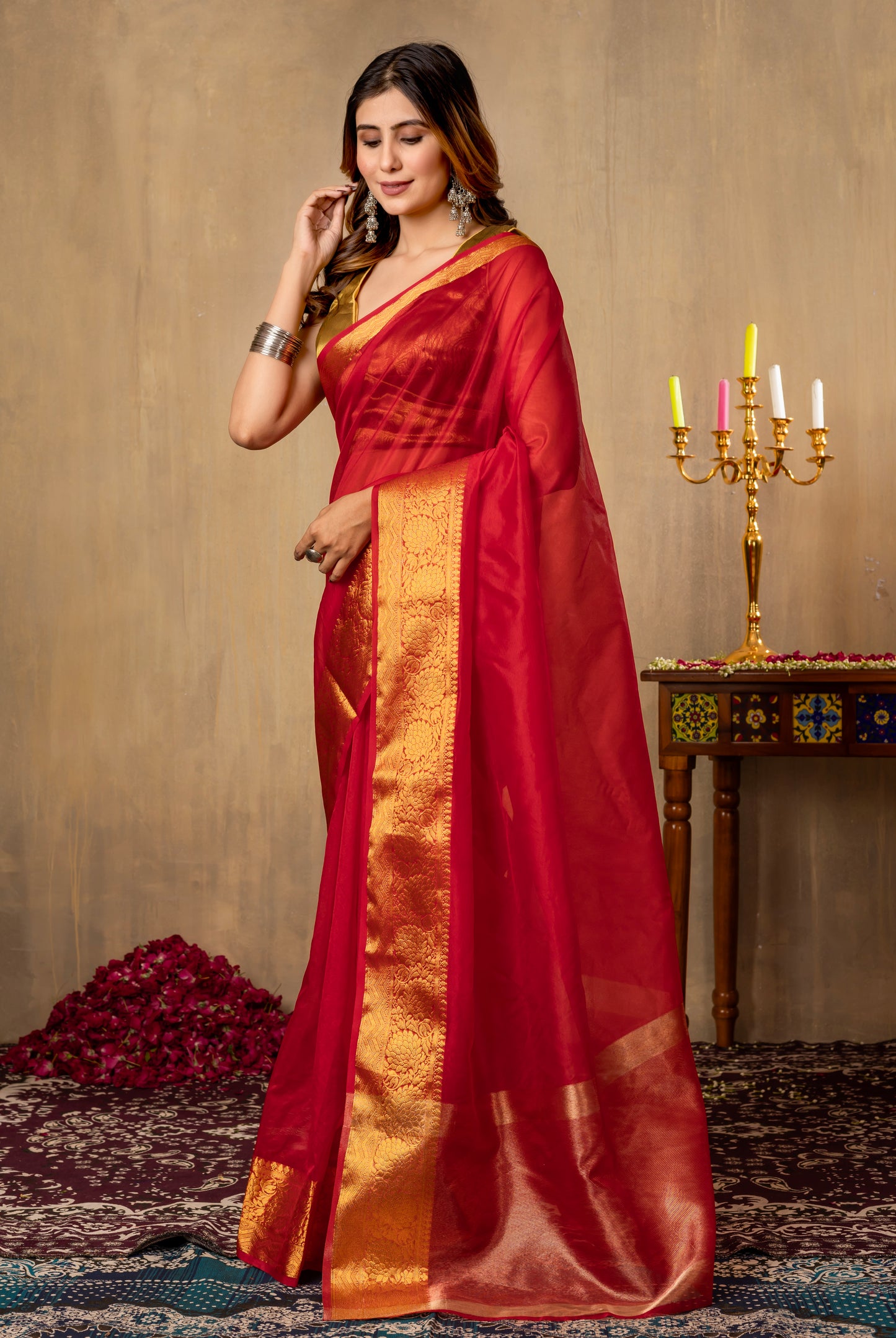 M I T A L I || Organza Tissue Saree