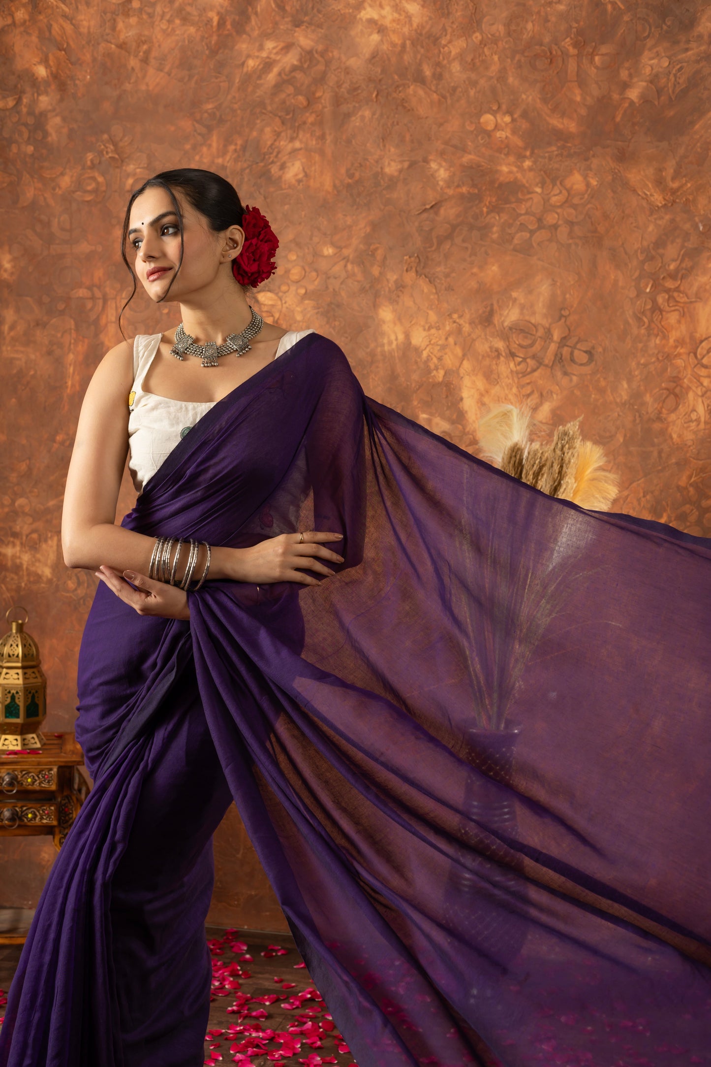 B A I G N E E -A A S M A N || Mull Cotton Saree
