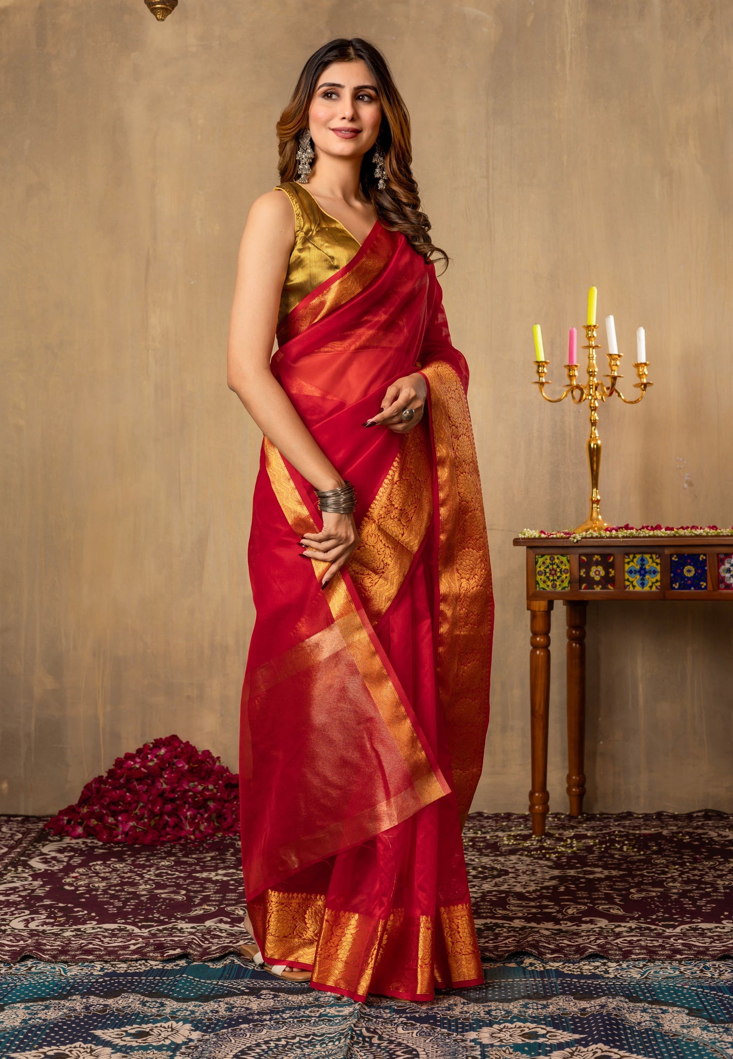 M I T A L I || Organza Tissue Saree
