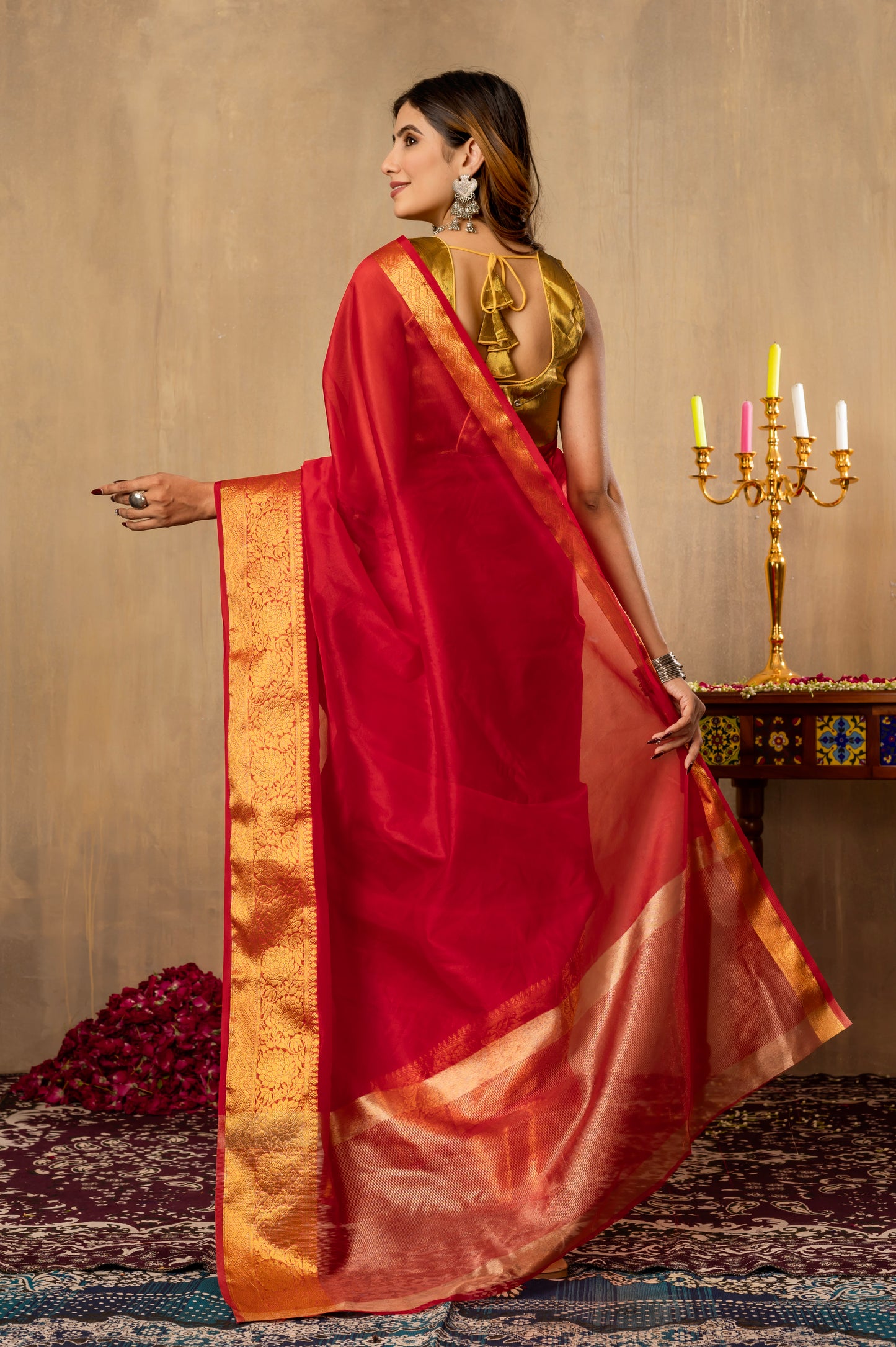 M I T A L I || Organza Tissue Saree