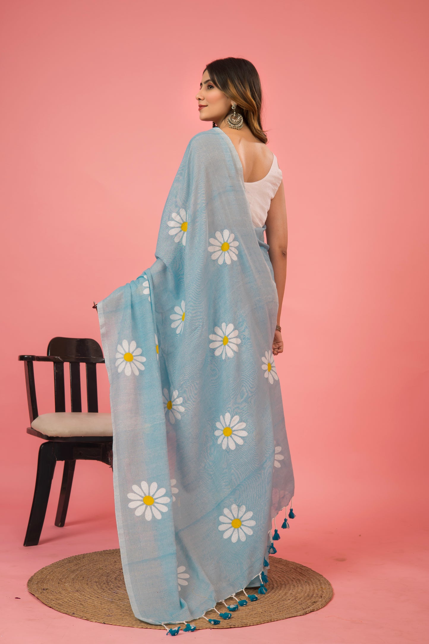 V I N D H Y A ||Khadi Cotton Saree with Hand Paint
