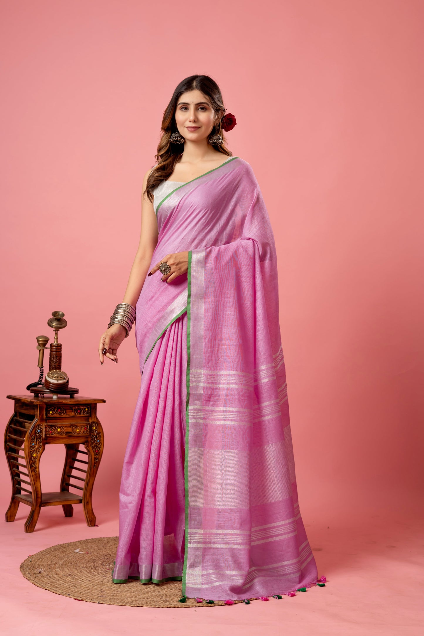 J A M U N I ||Semi Linen Saree
