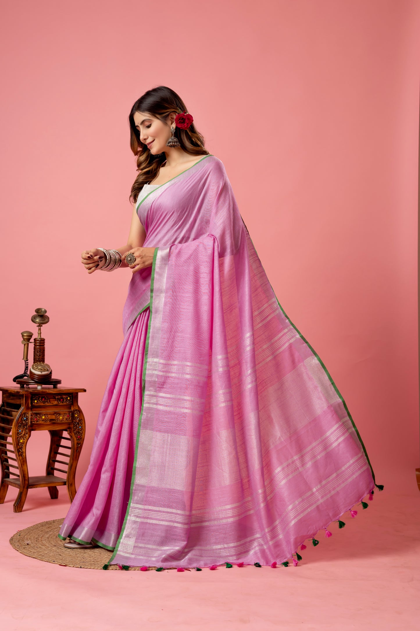 J A M U N I ||Semi Linen Saree