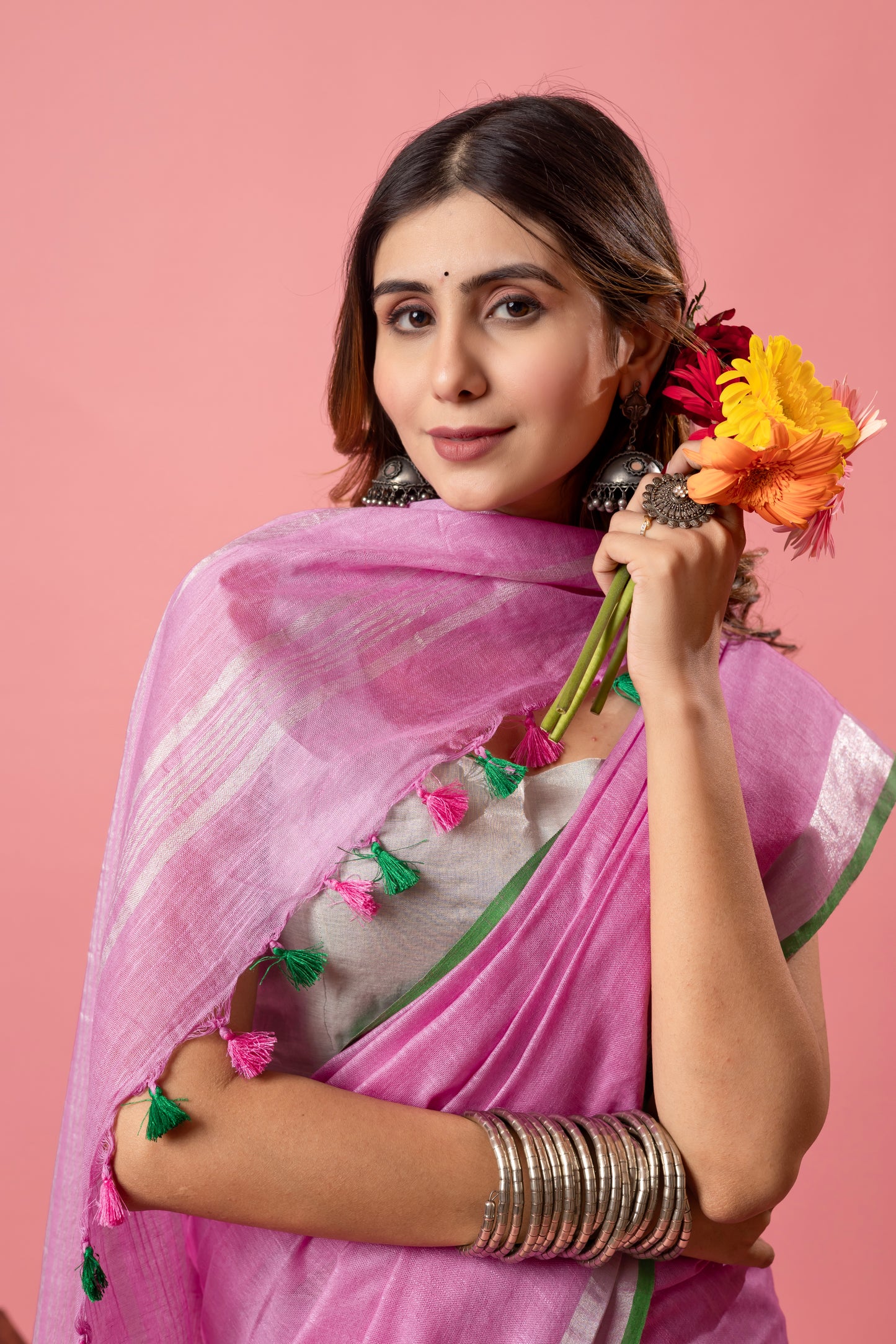 J A M U N I ||Semi Linen Saree
