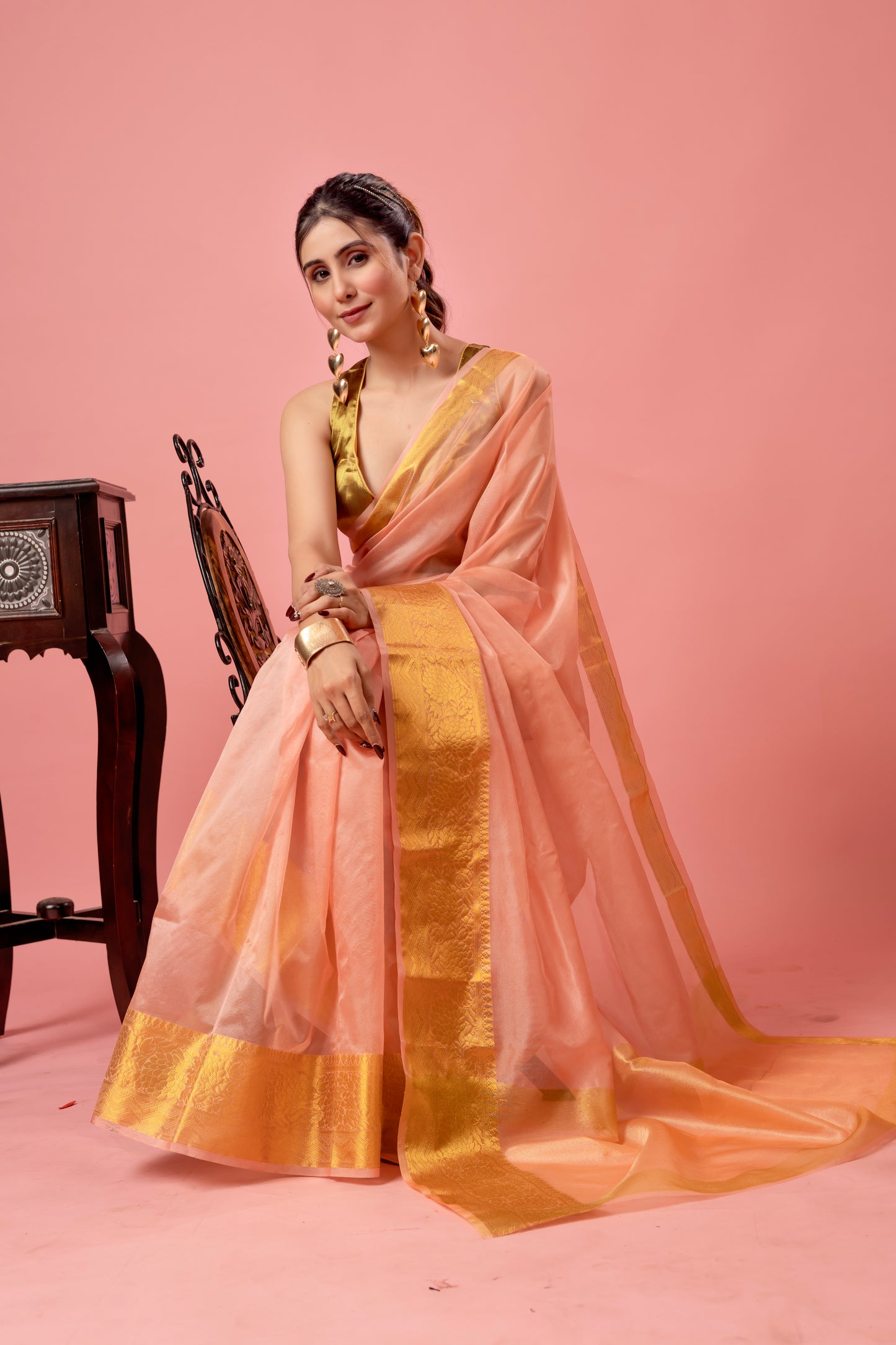 M O H I N I || Organza Tissue Saree