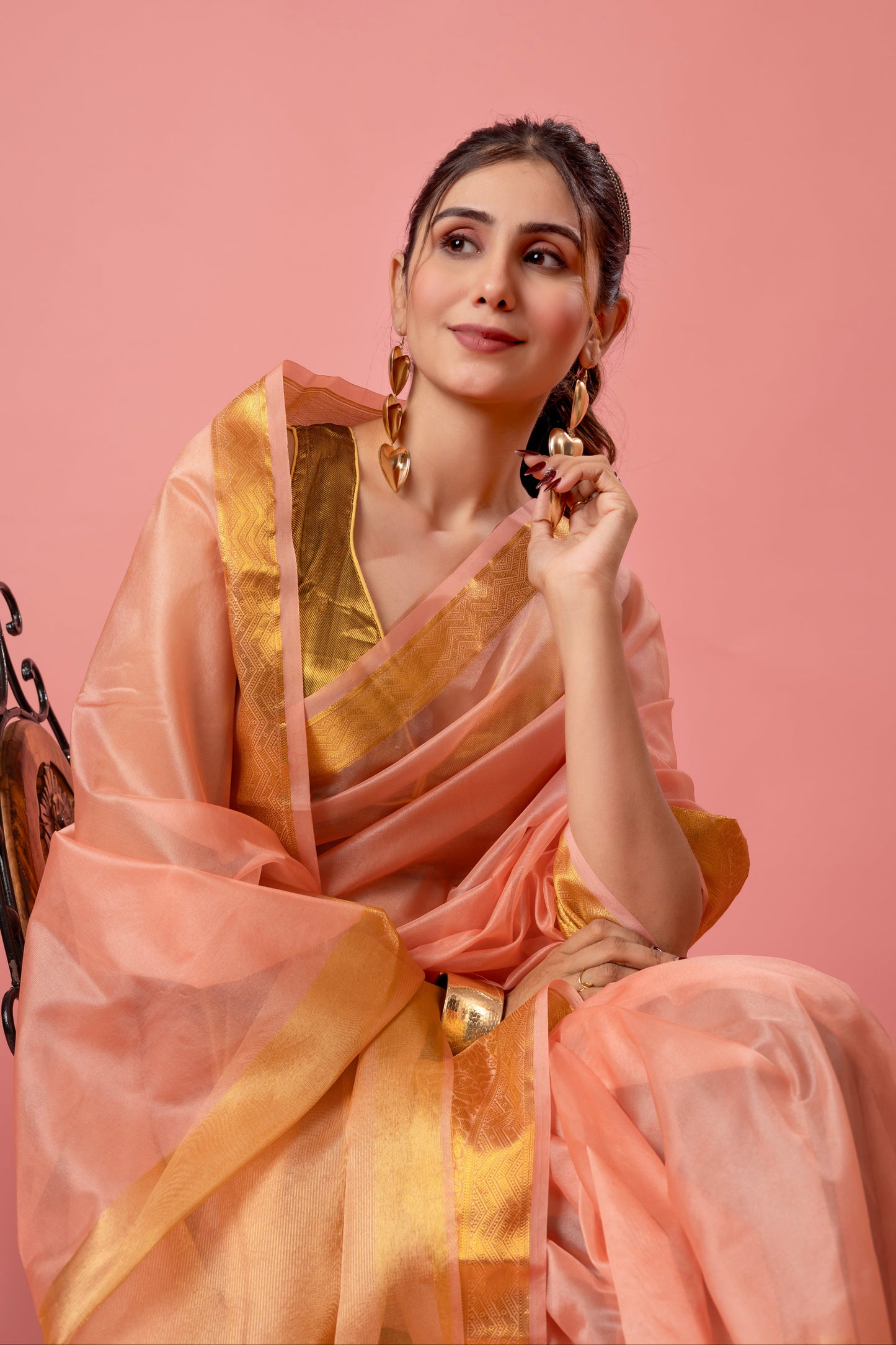 M O H I N I || Organza Tissue Saree