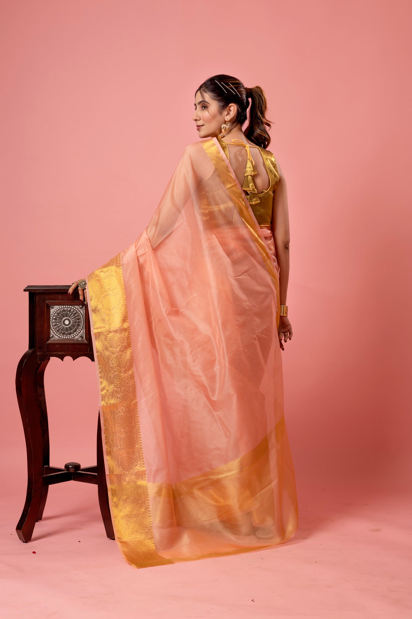 M O H I N I || Organza Tissue Saree