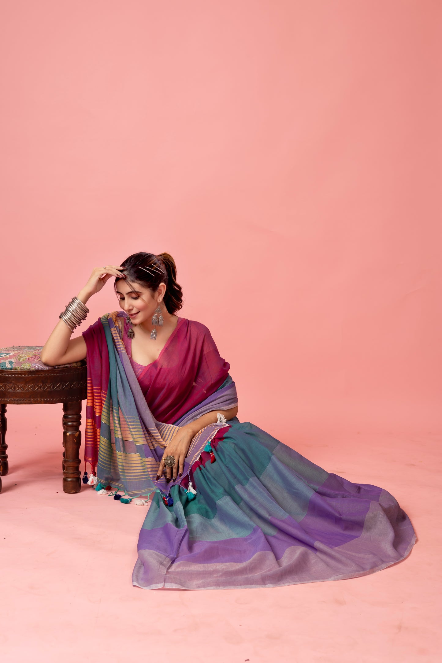 C H U I - M U I || Mull Cotton Saree