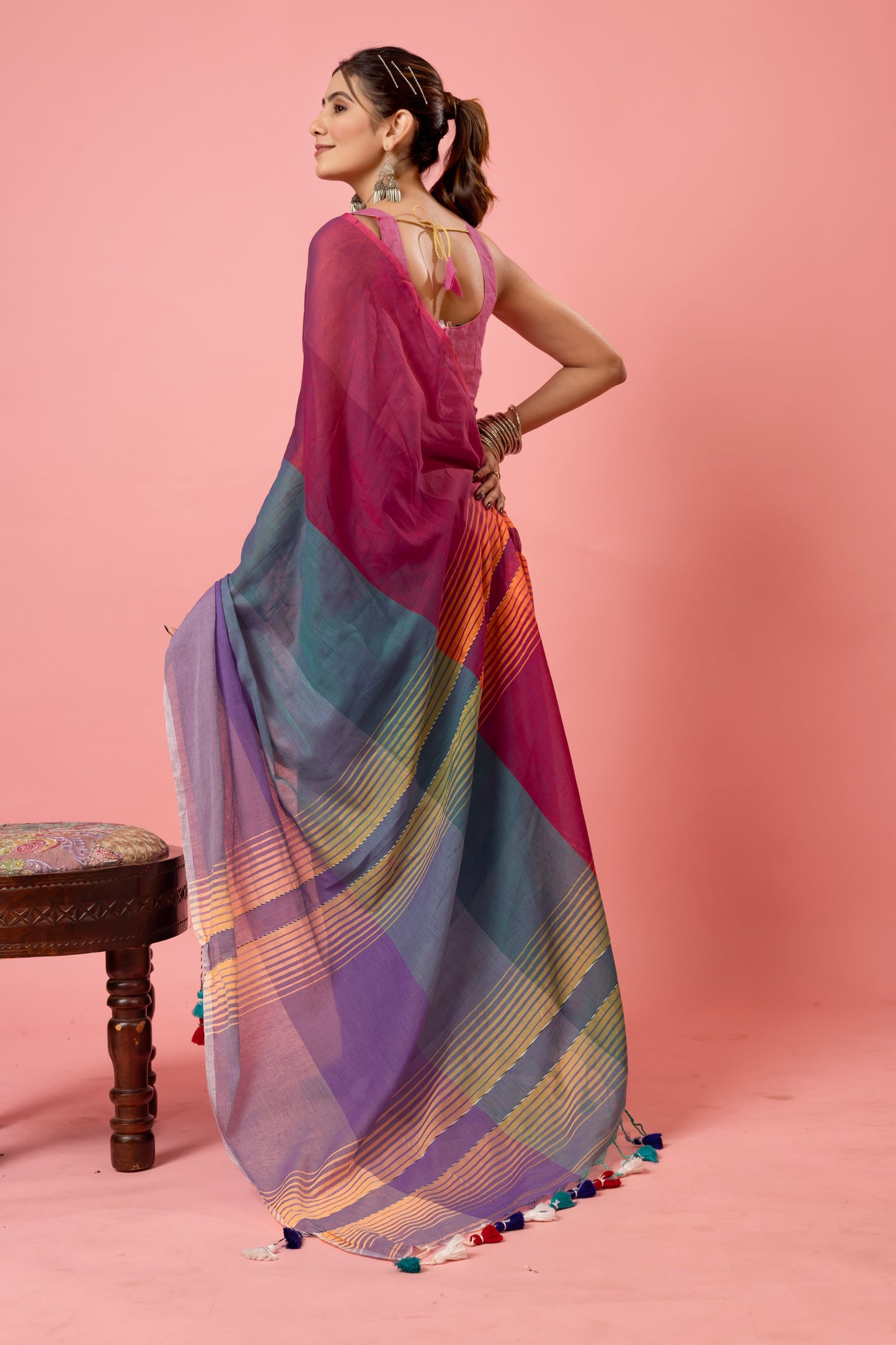 C H U I - M U I || Mull Cotton Saree
