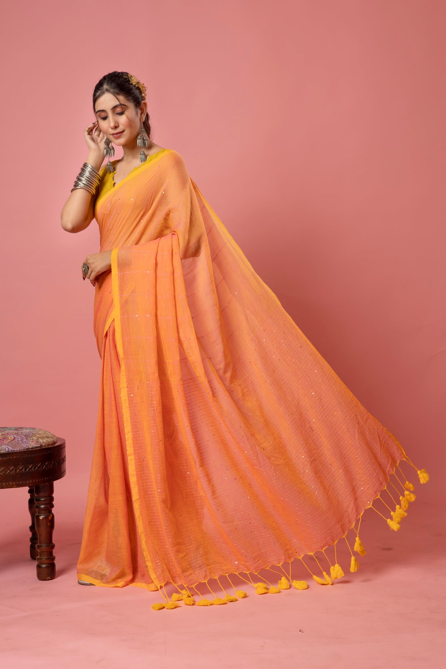 P O S T A || Mull Cotton Saree