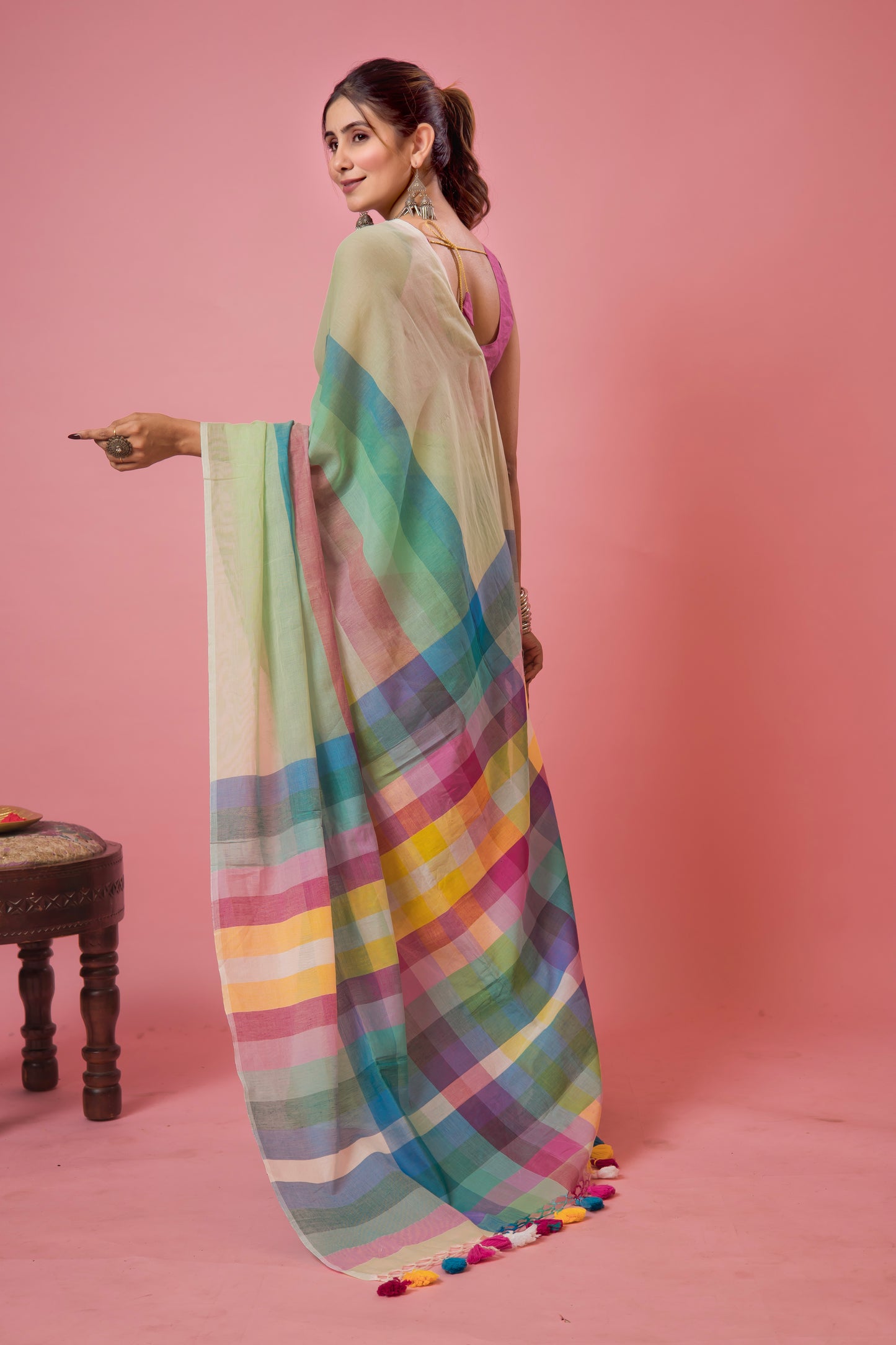 A T R A N G E E - S A T R A N G E E || Mull Cotton Saree