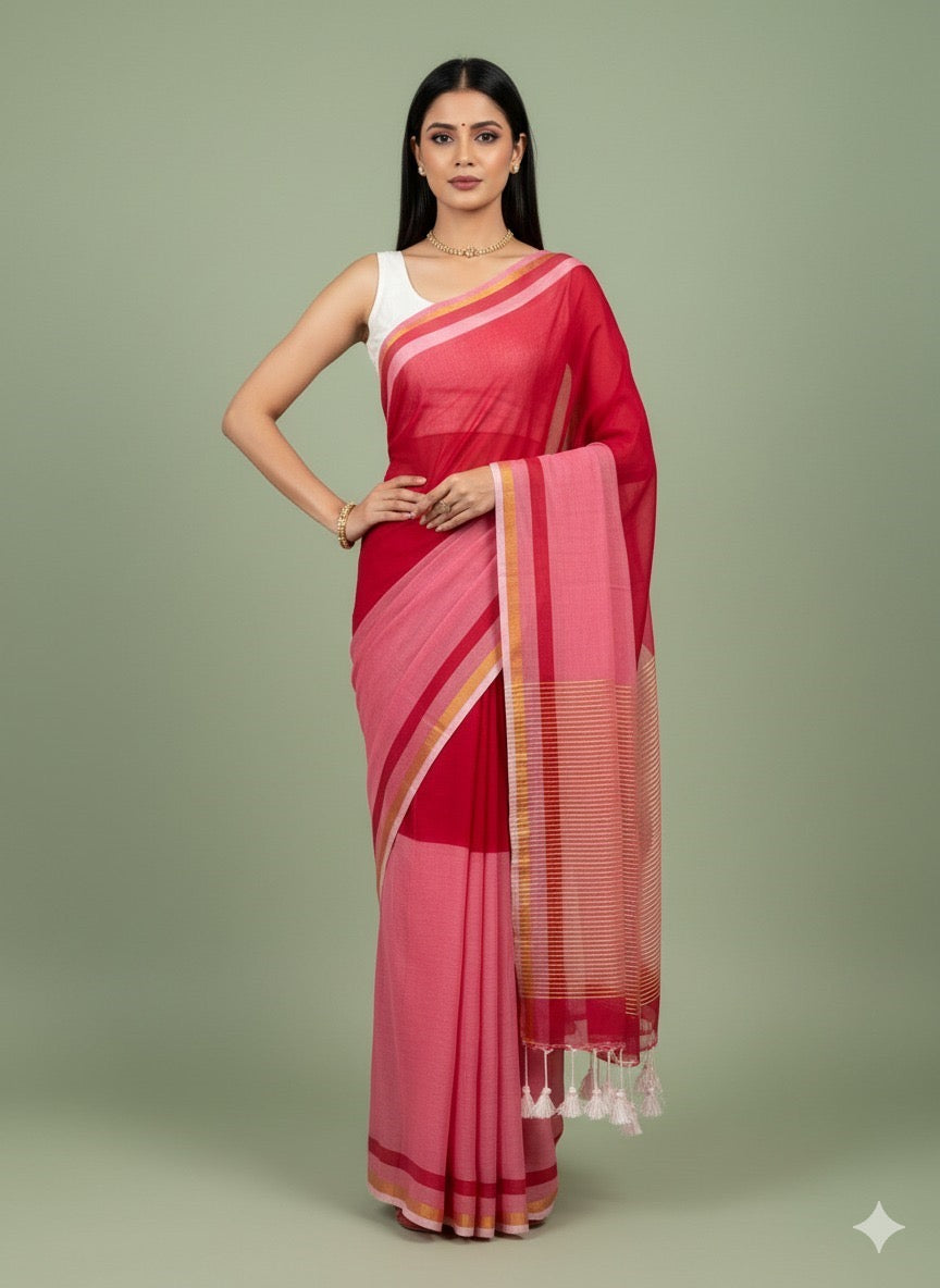 V E D K A L I || Mull Cotton Saree