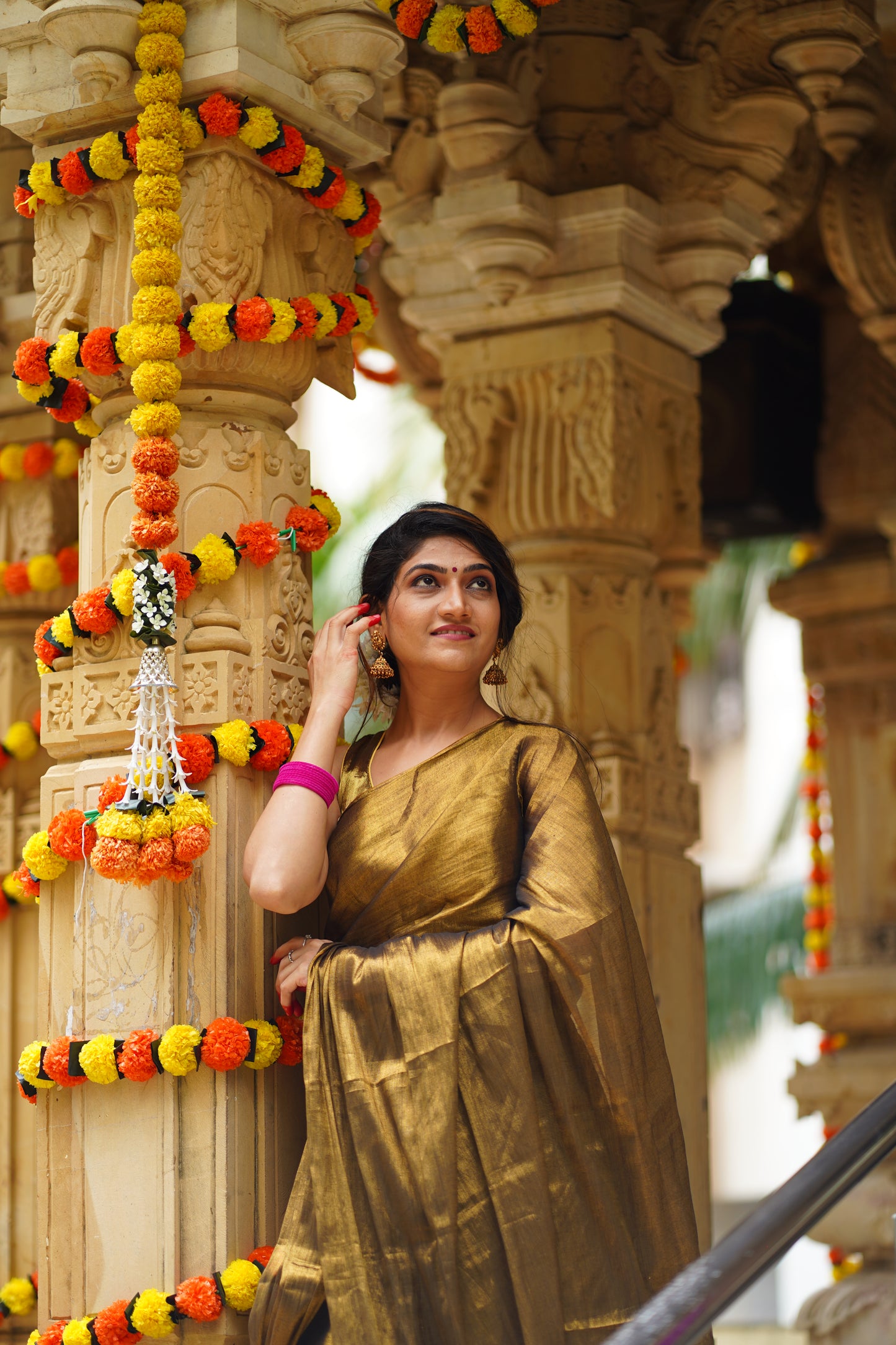 S I Y A || Golden Handloom Raga Tissue