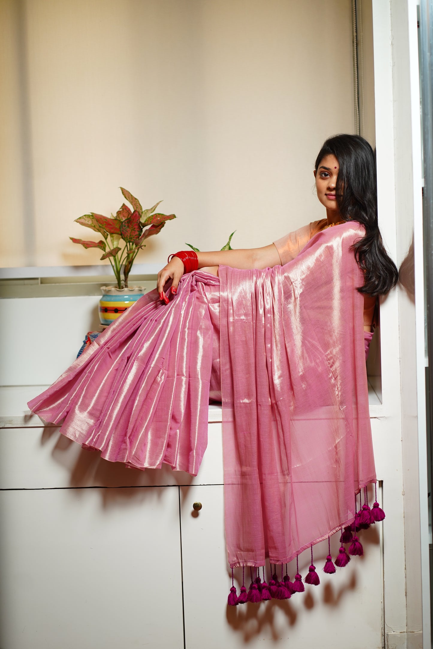 N I H A R I K A || Handloom Raga Tissue Saree