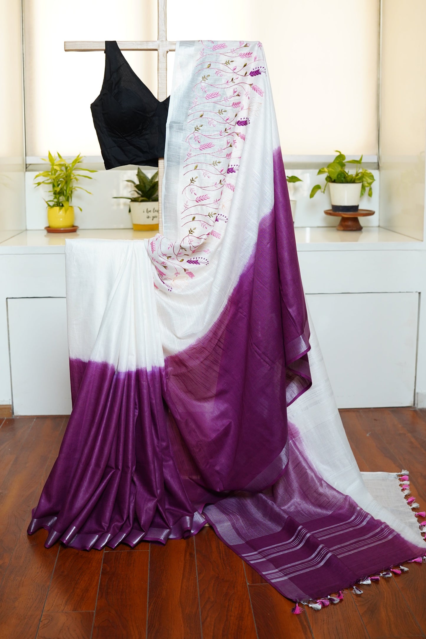 K A R J A N || Semi Linen Saree