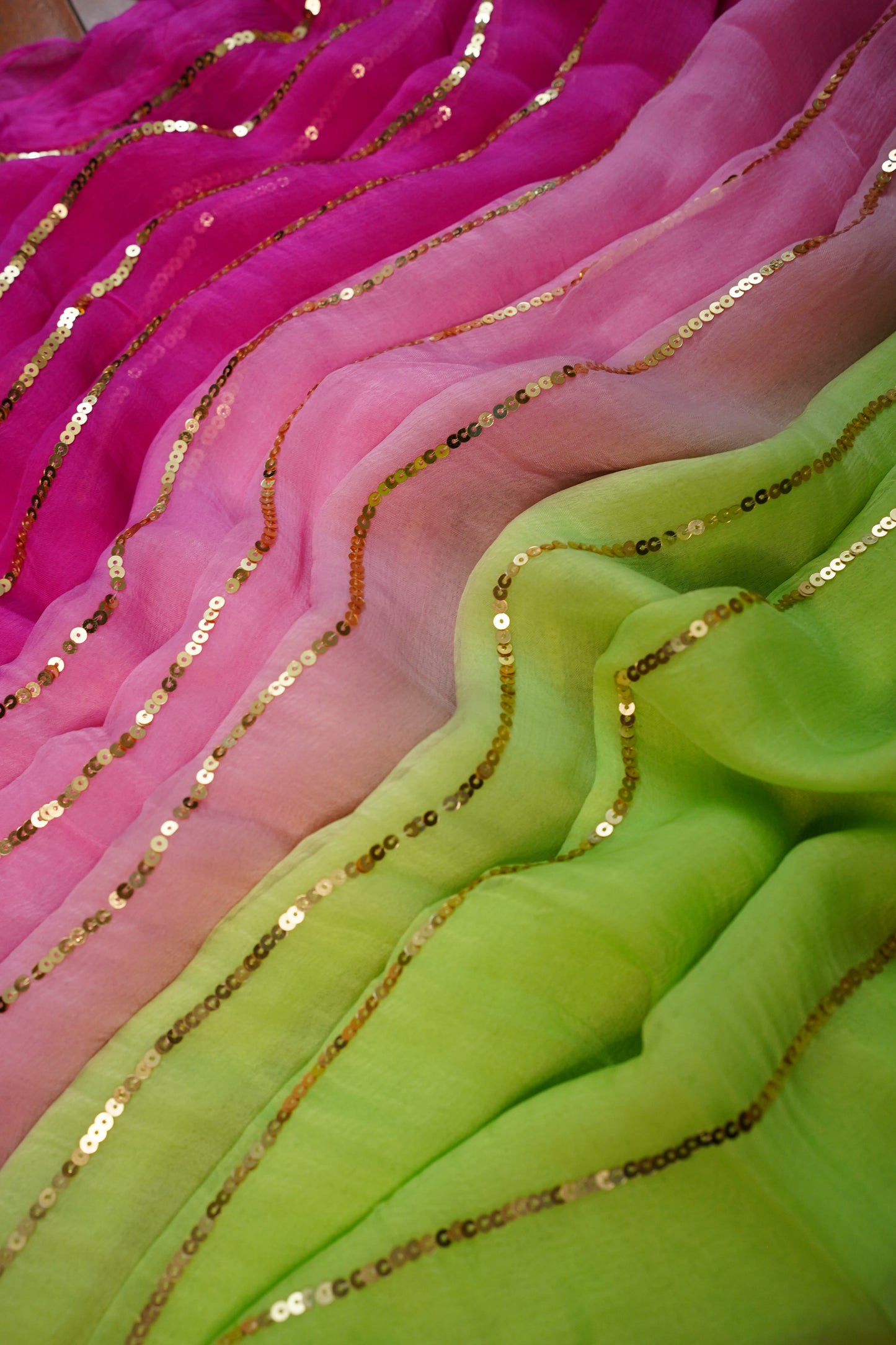D H A T R I || Pure Chiffon saree