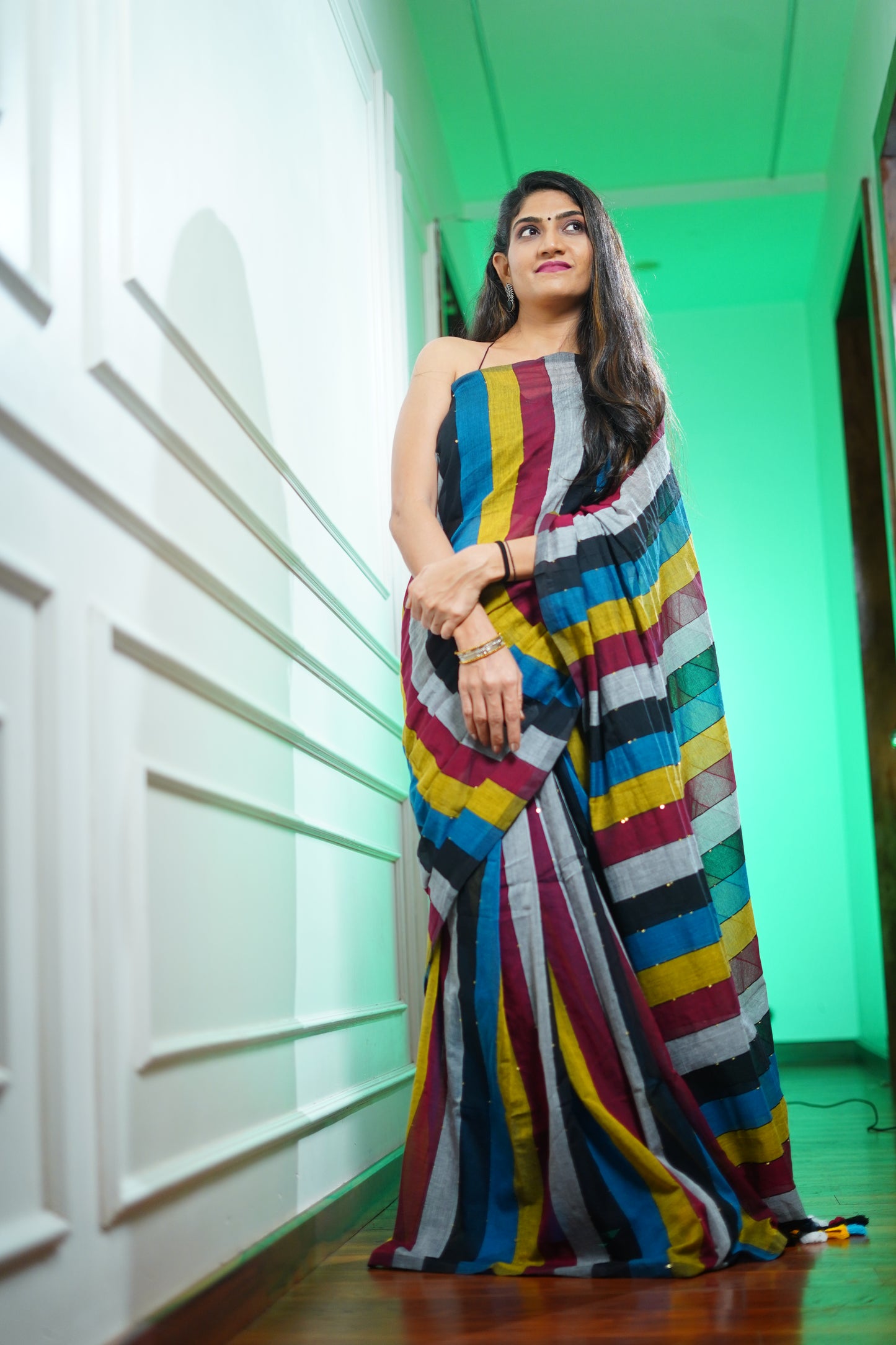C H A M P A || Mull Cotton Saree