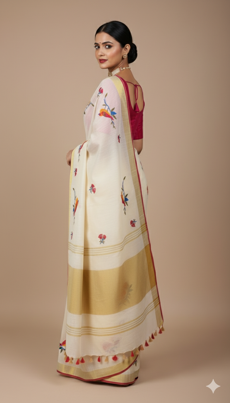 C H I R I Y A A N || Semi Tussar Silk Saree