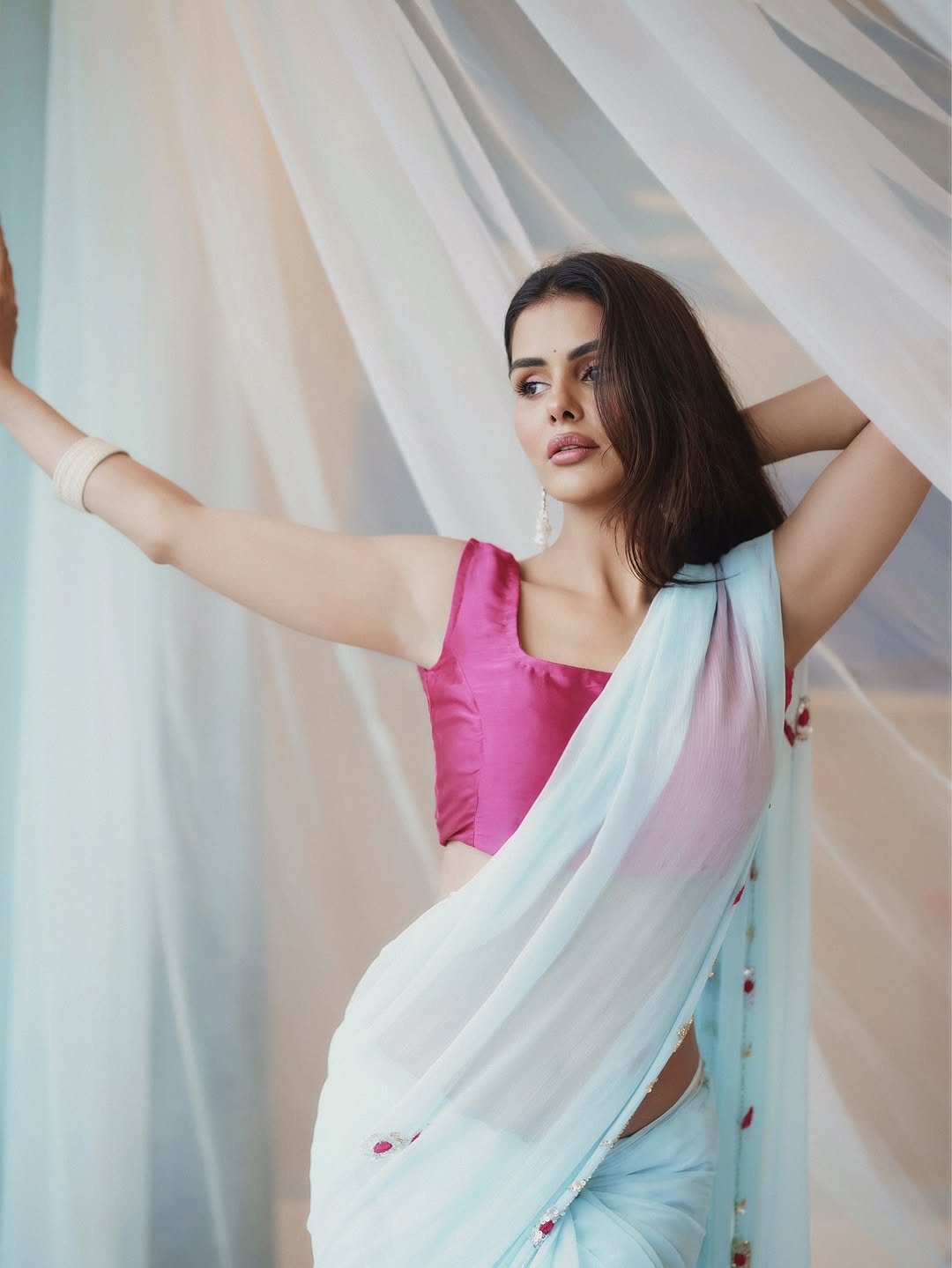 A M B I K A || Pure Chiffon Saree