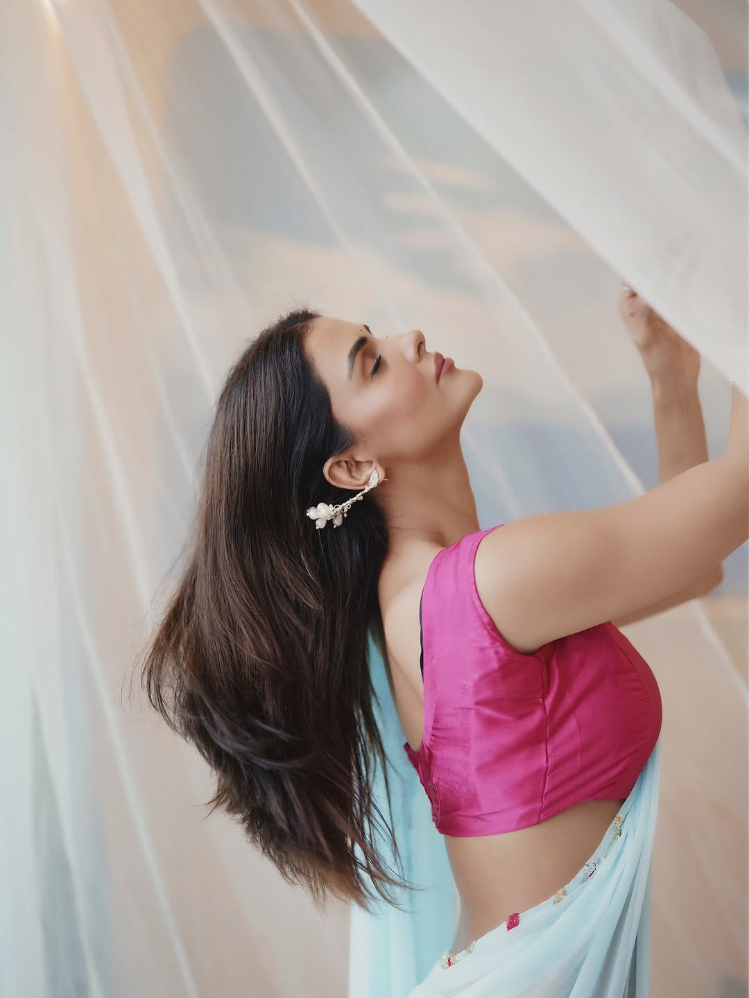 A M B I K A || Pure Chiffon Saree