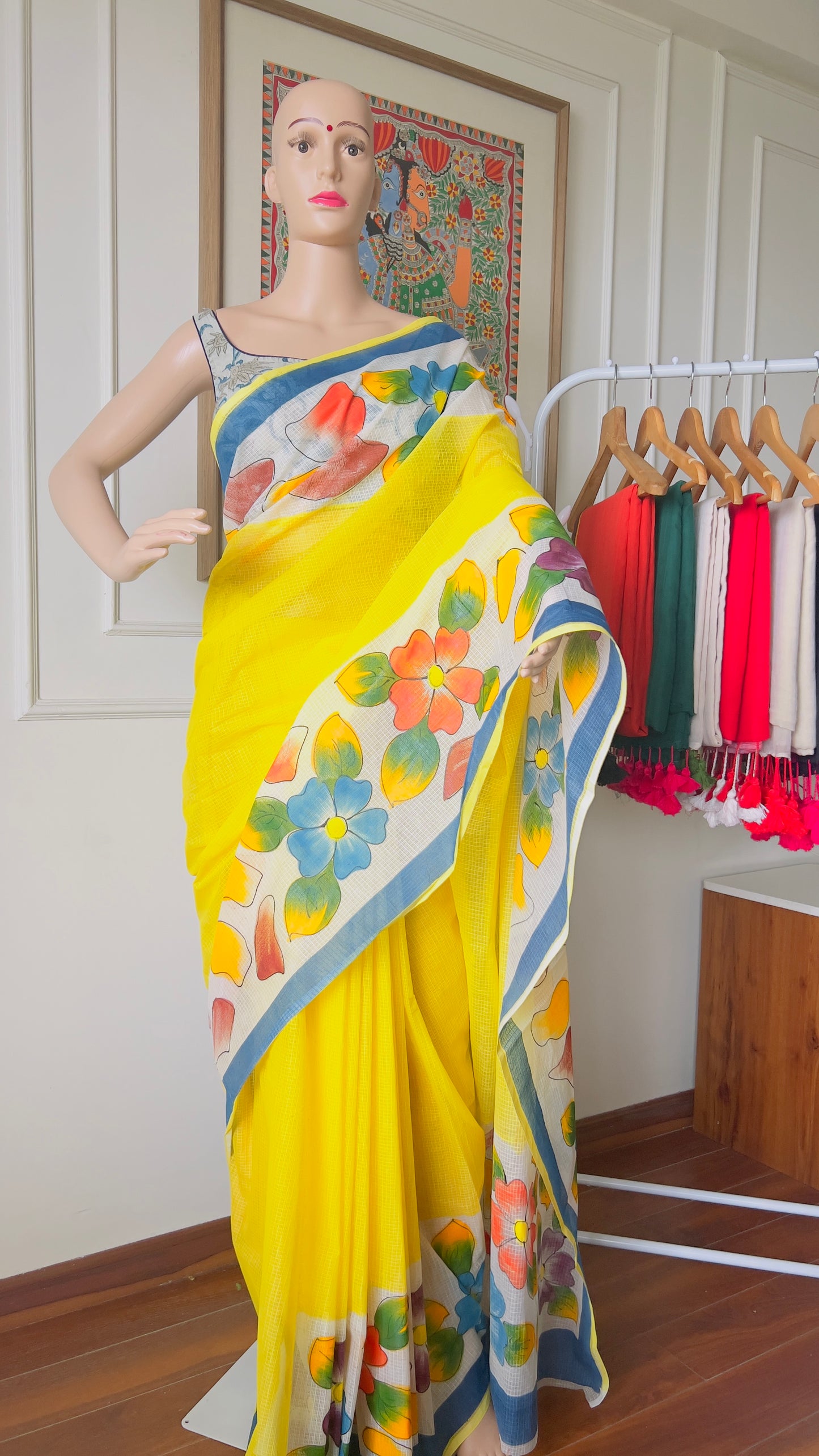 P A H E L I || Kota Doria Hand Paint Saree