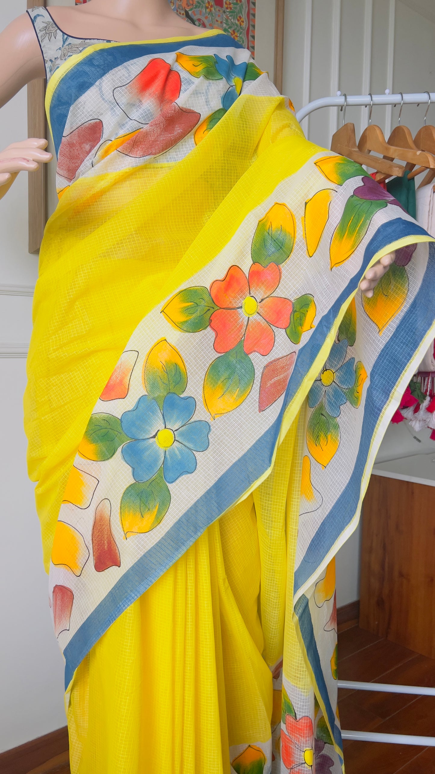 P A H E L I || Kota Doria Hand Paint Saree