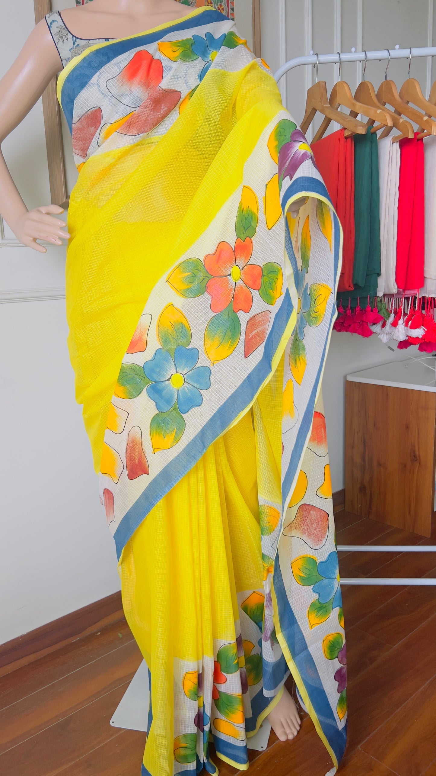 P A H E L I || Kota Doria Hand Paint Saree
