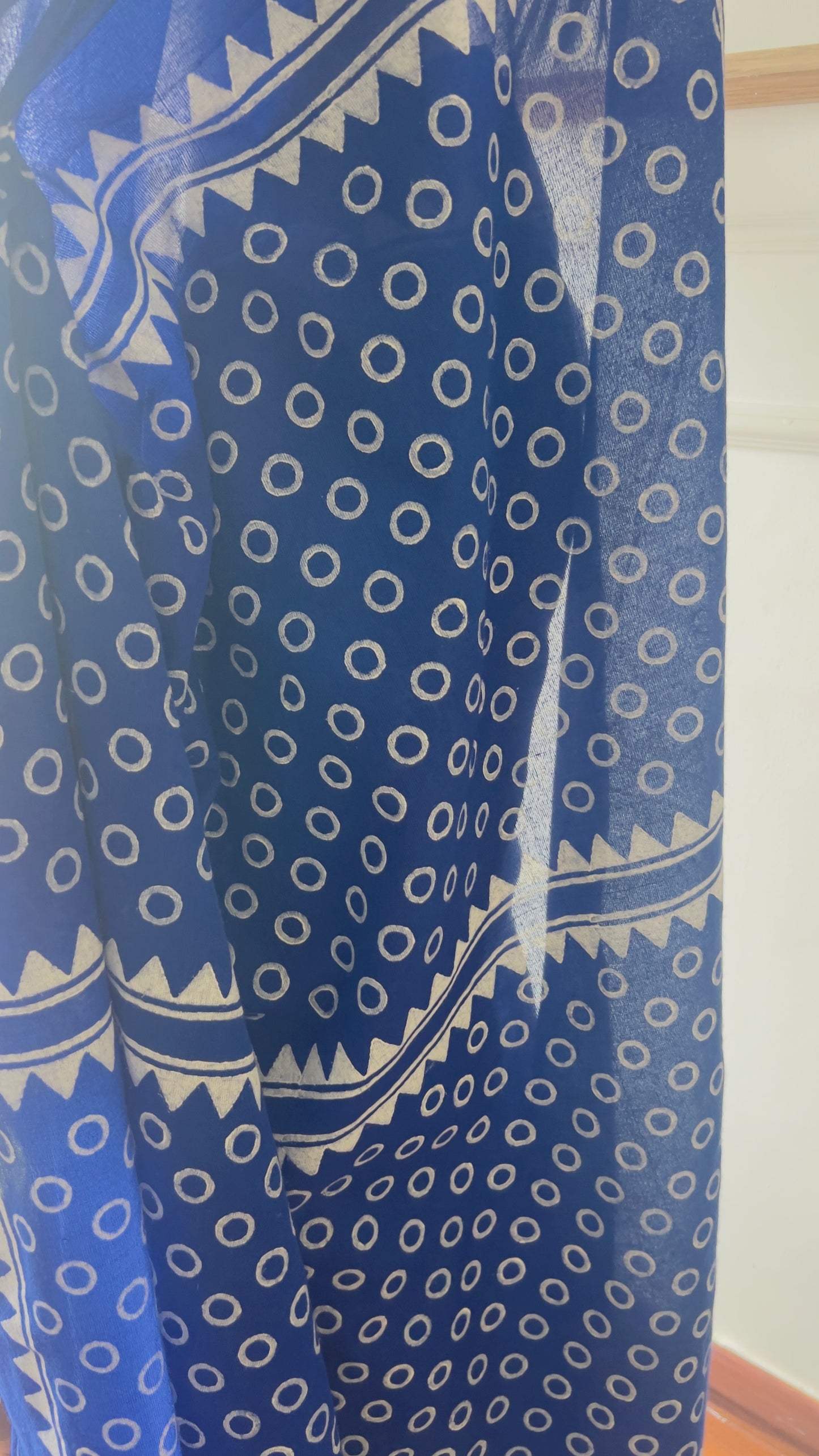 P A V I K A || Khadi Hand Block Paint Cotton Saree