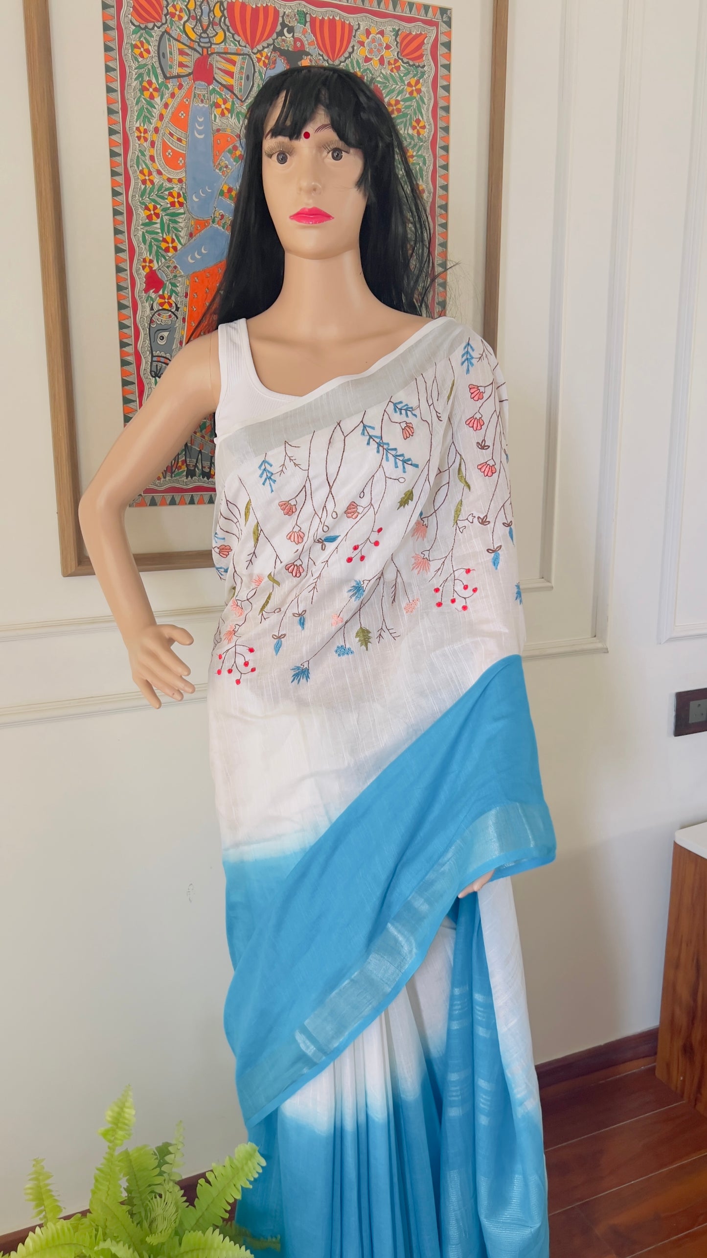 S A R J A N || Linen Slub Saree