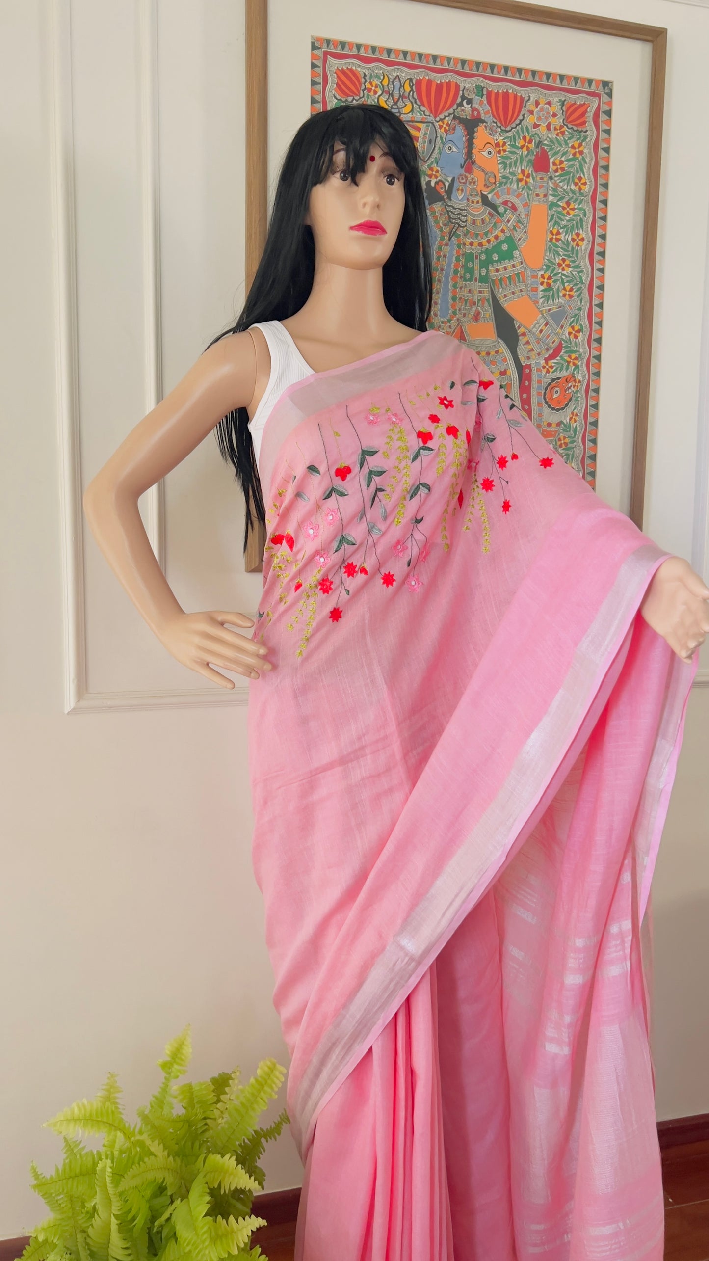 J A L P A R I ||Semi Linen Saree