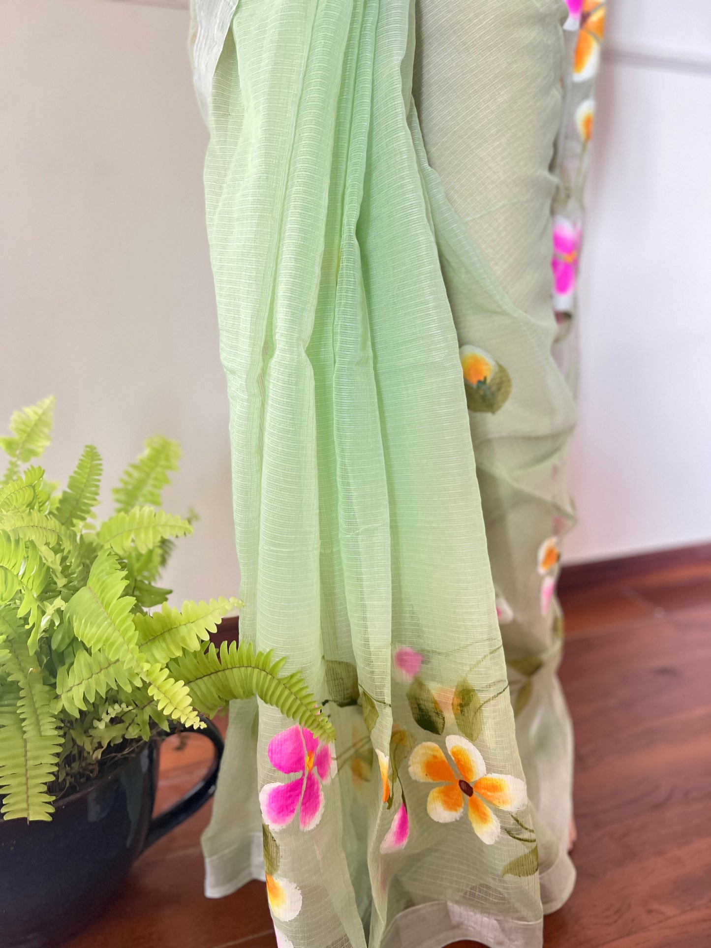 S A H E L I || Kota Doria Hand Paint Saree