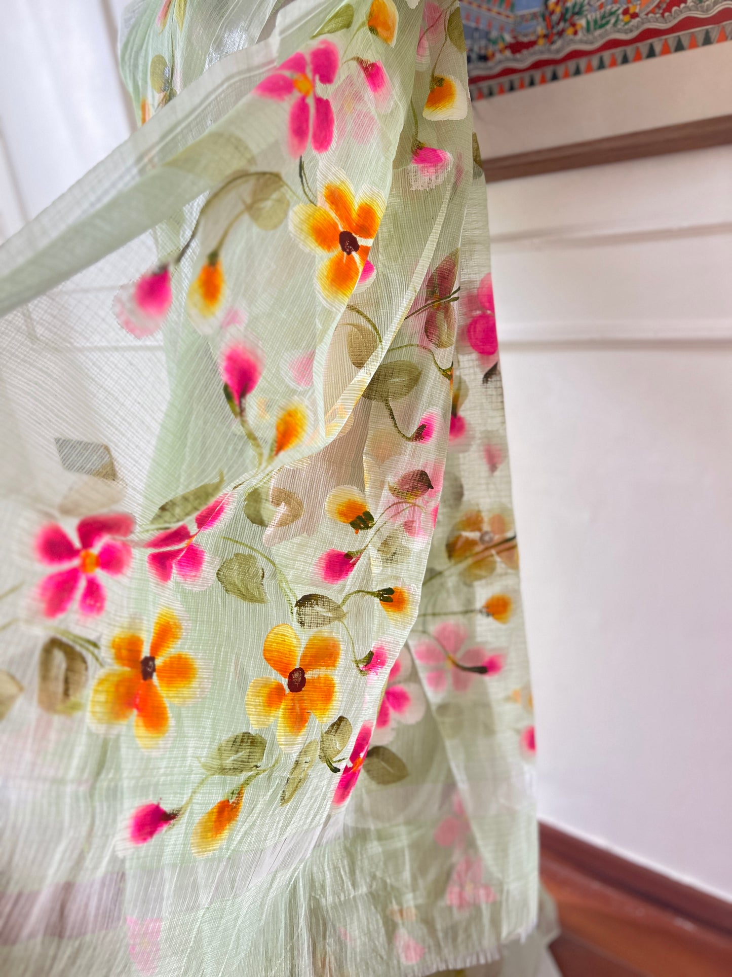 S A H E L I || Kota Doria Hand Paint Saree
