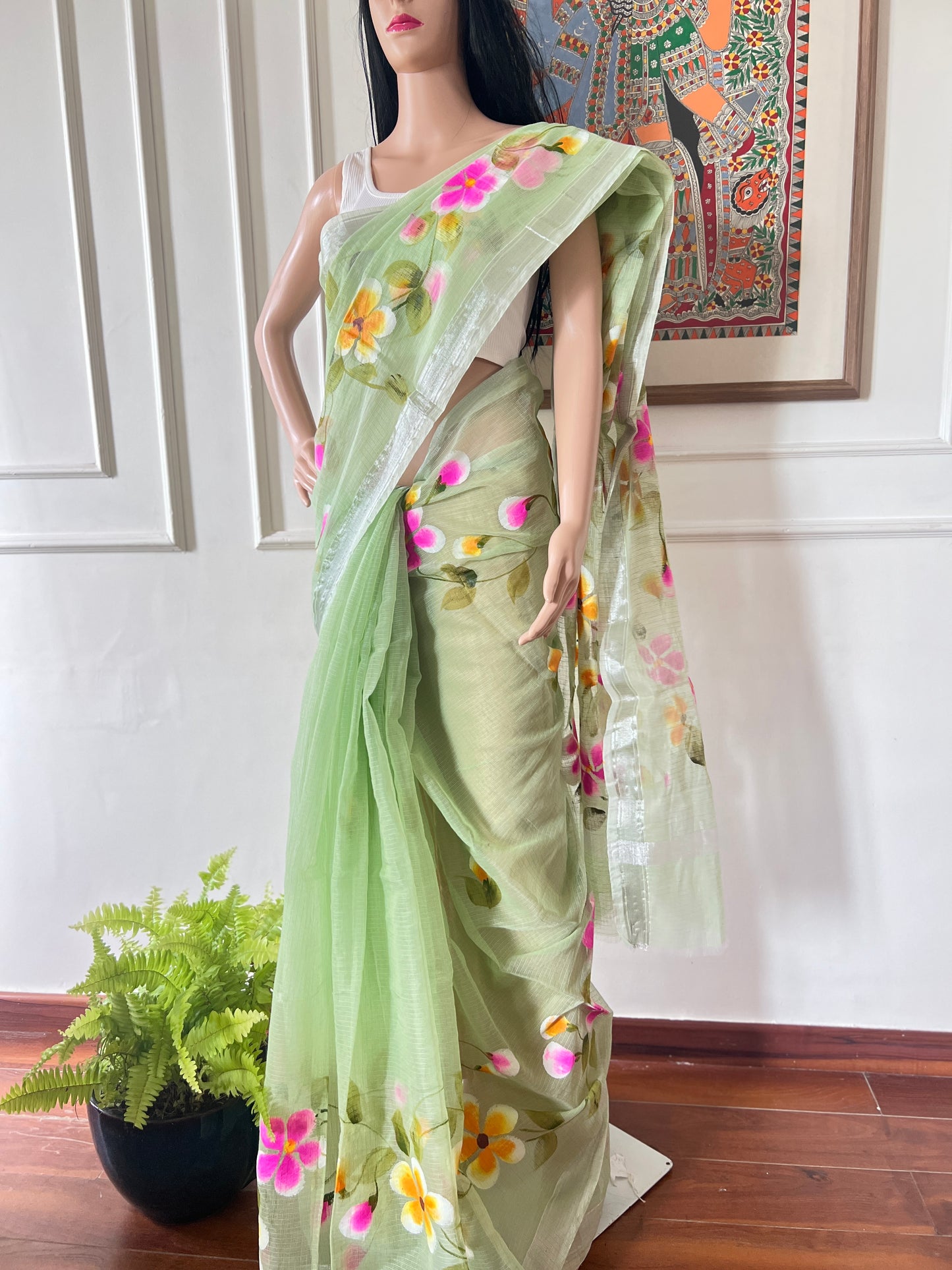 S A H E L I || Kota Doria Hand Paint Saree