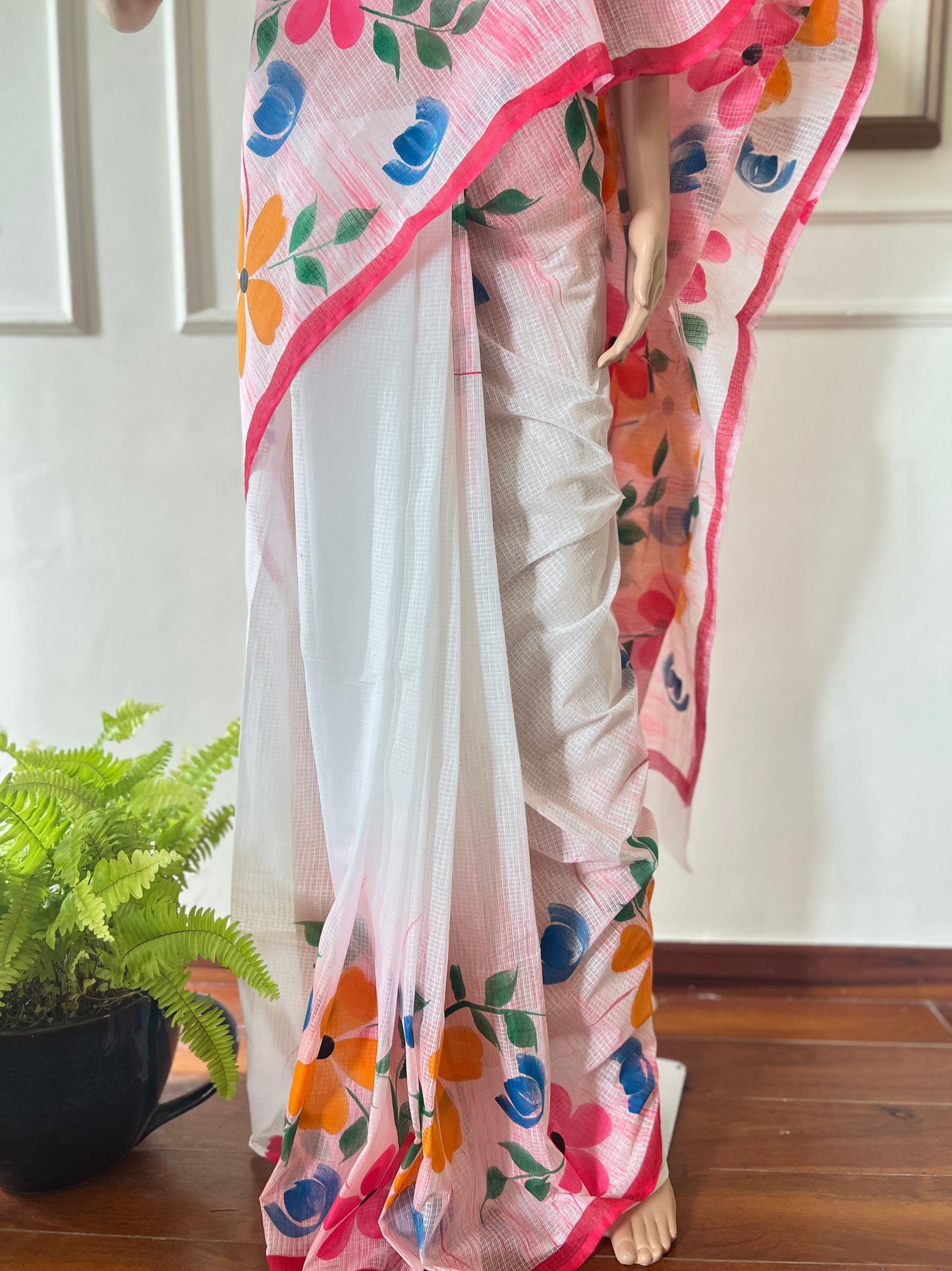 R E N U K A || Kota Doria Hand Paint Saree