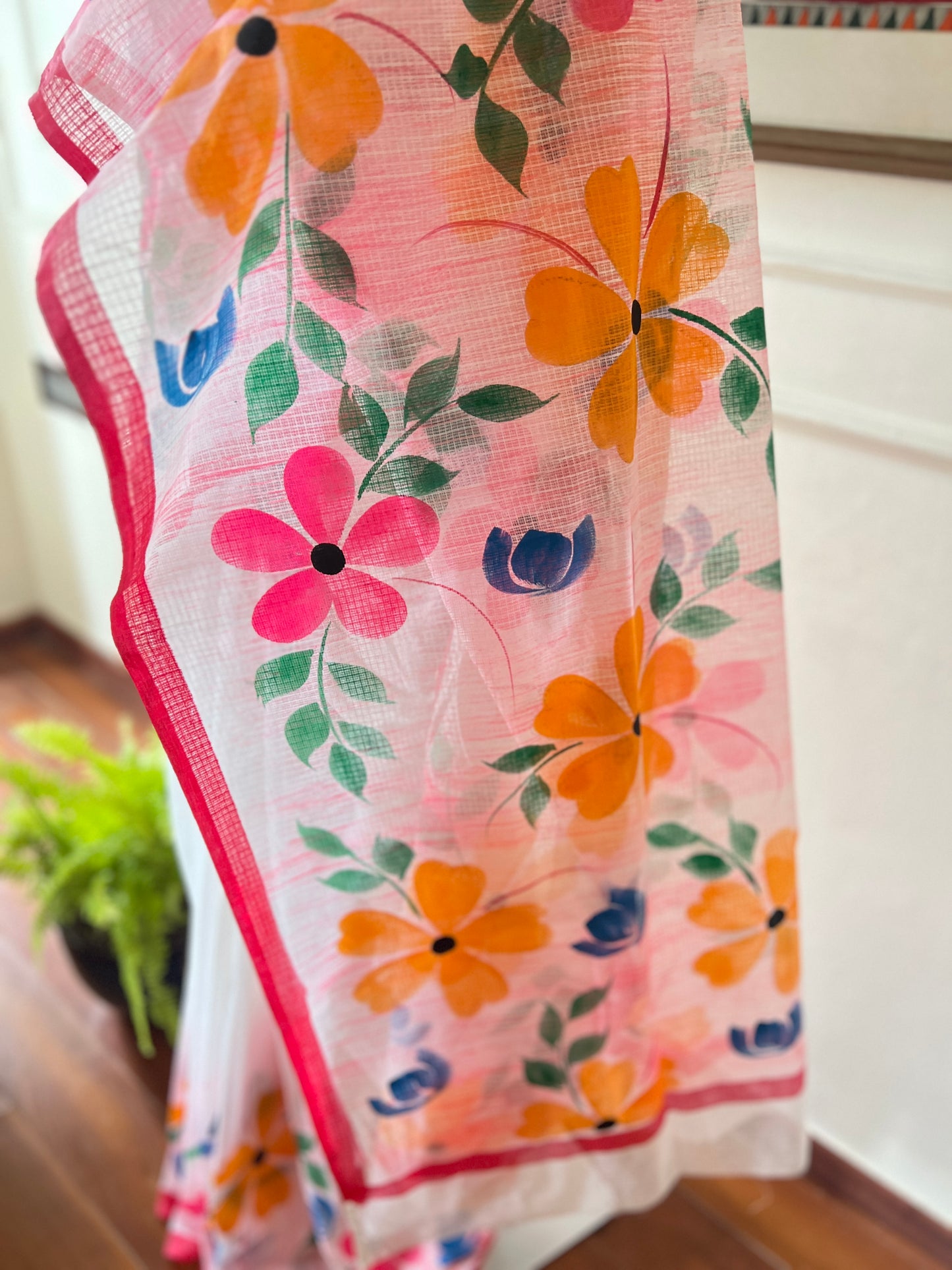 R E N U K A || Kota Doria Hand Paint Saree