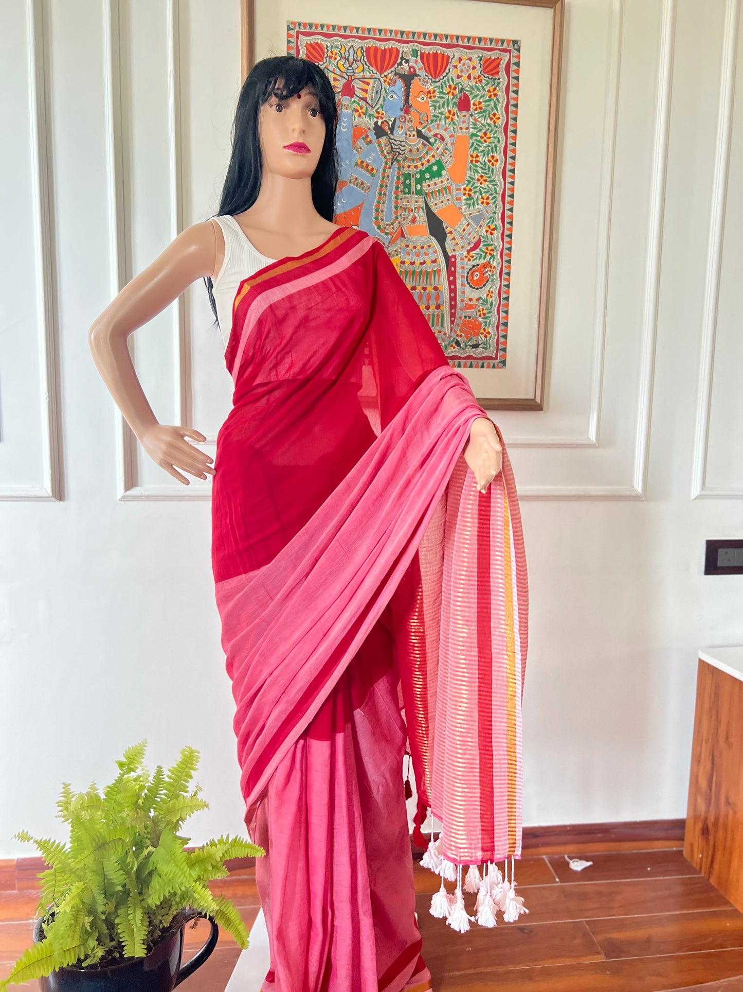 V E D K A L I || Mull Cotton Saree