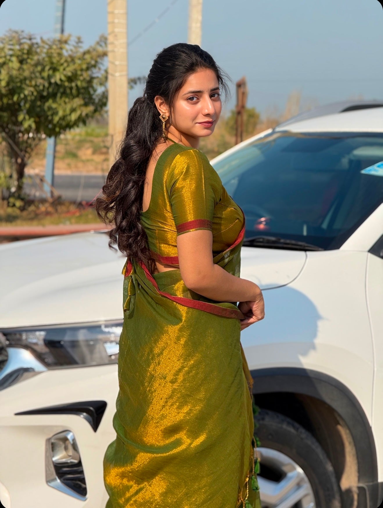 N A L I N I || Handloom Raga Tissue Saree