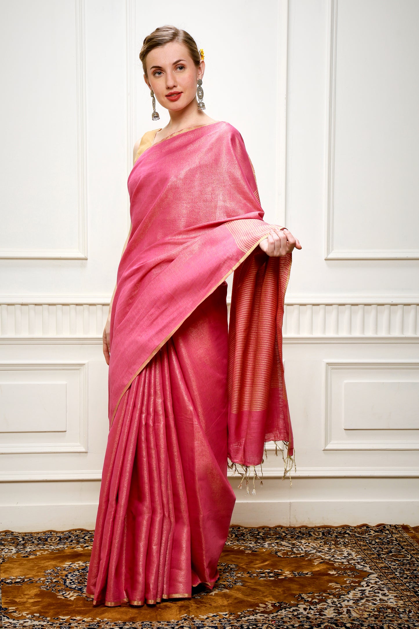 M O N A L I ||Tissue Linen Saree