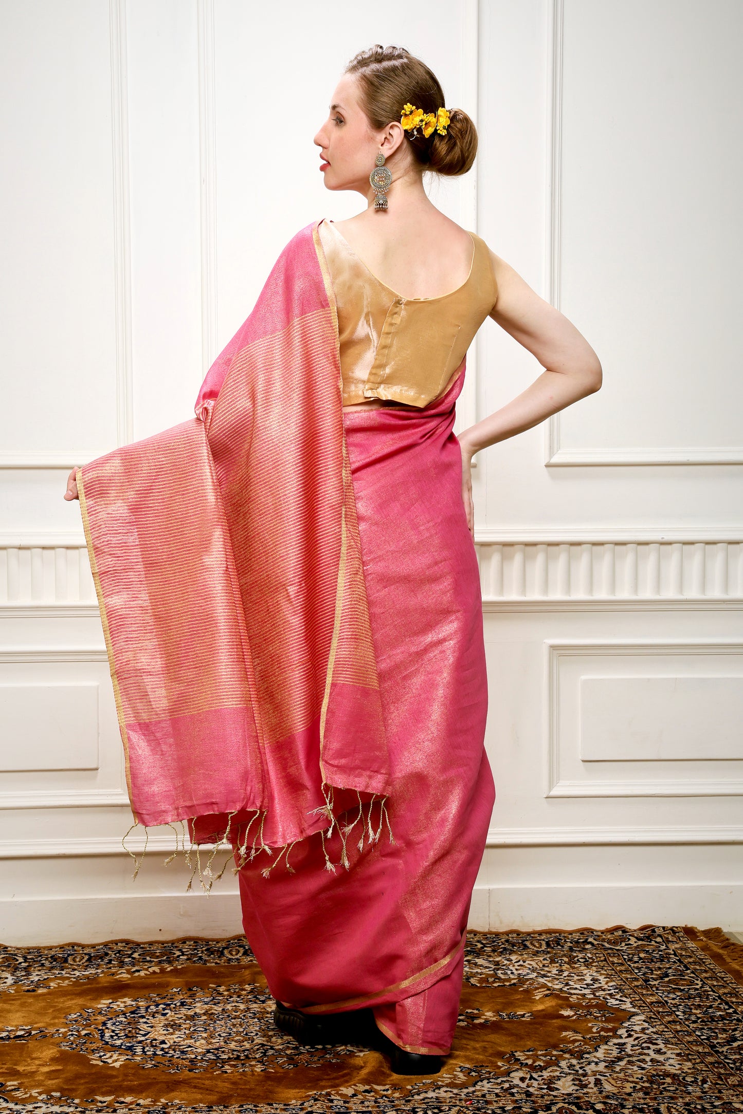 M O N A L I ||Tissue Linen Saree