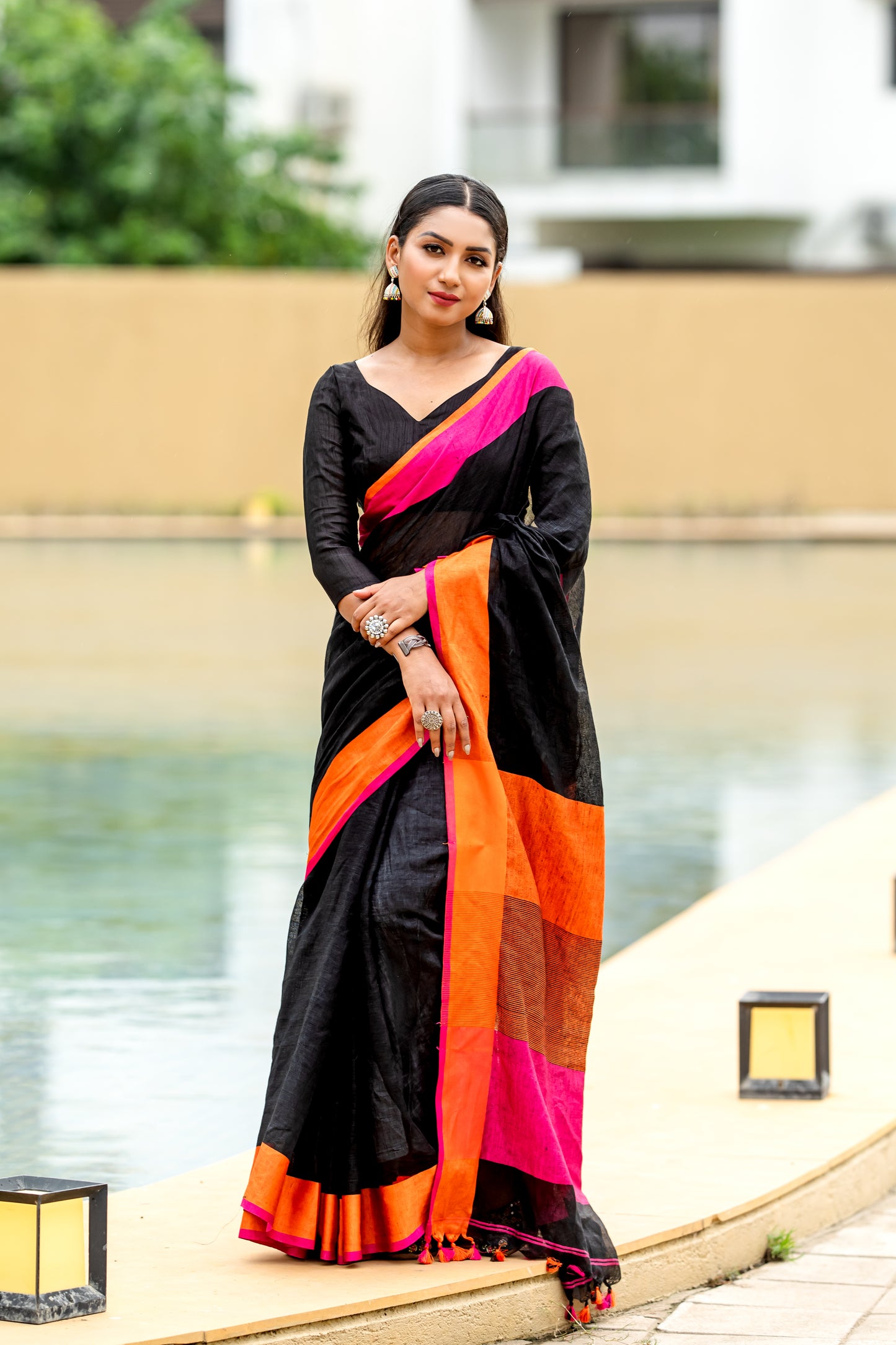 S A R A S W A T I || Pure Linen Saree